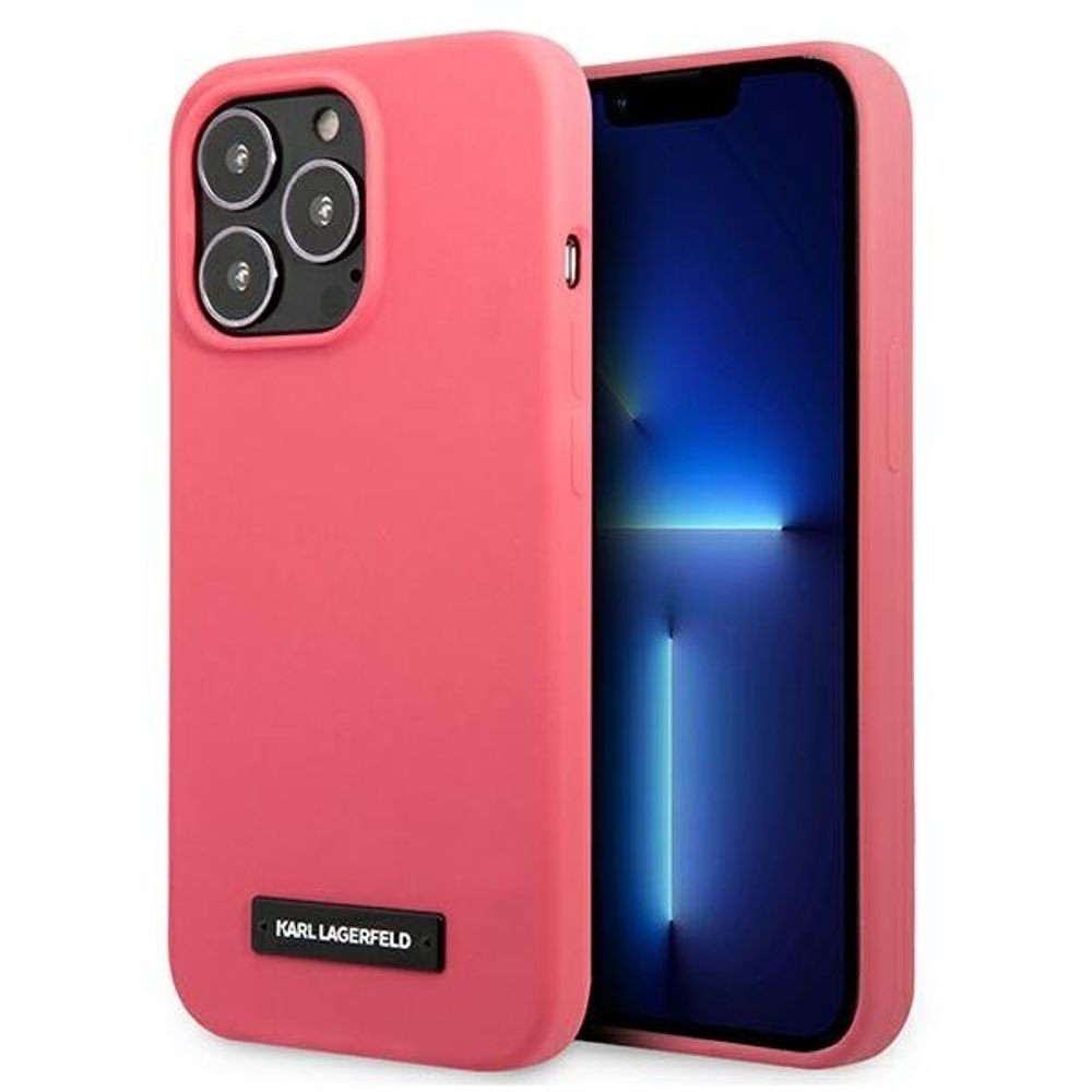 KARL LAGERFELD Handyhülle Karl Lagerfeld KLHCP13XSLMP1PI iPhone 13 Pro ...