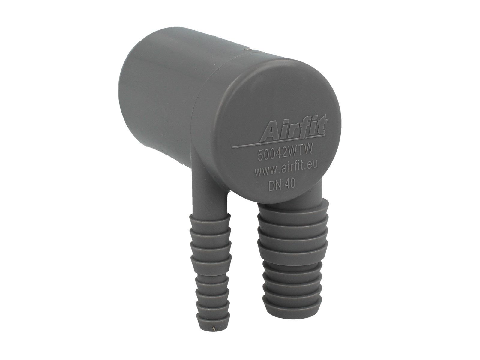 Airfit GmbH & Co. KG Ablaufrohr Doppel-Anschlusswinkel f. Waschmaschinen und Trockner, gewinkelt DN 40
