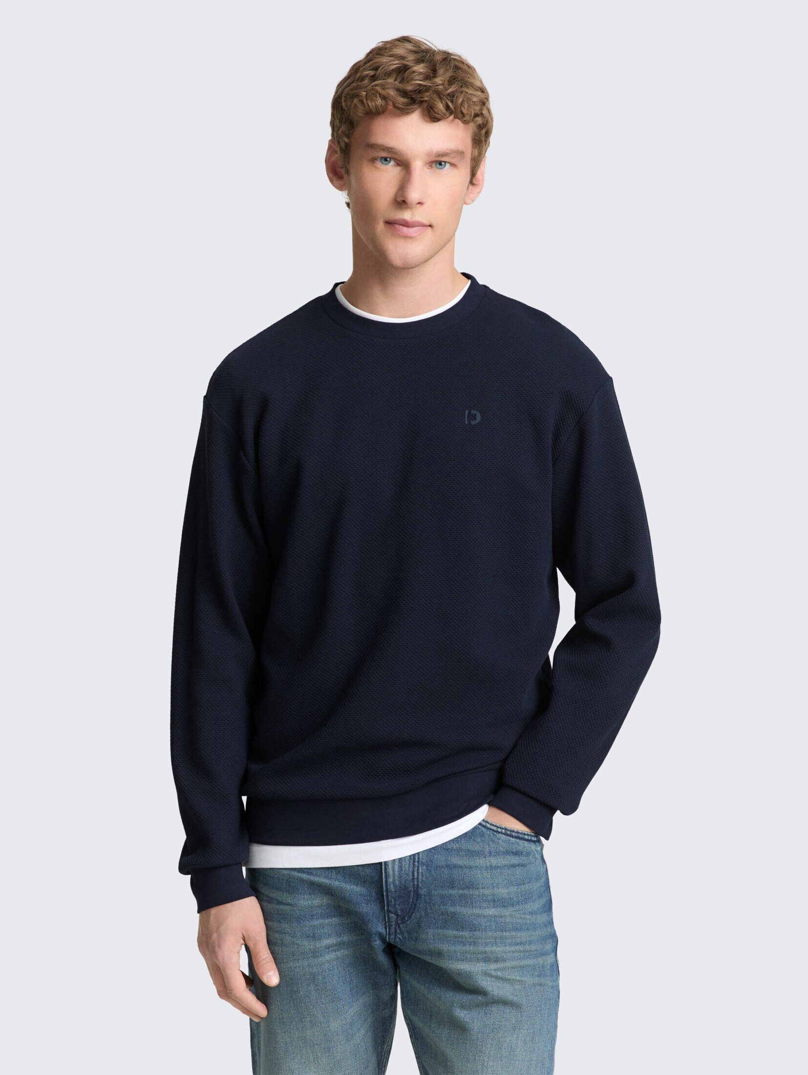 TOM TAILOR Denim Sweatshirt Strick & Sweatshirts Sweatshirt aus Baumwolle