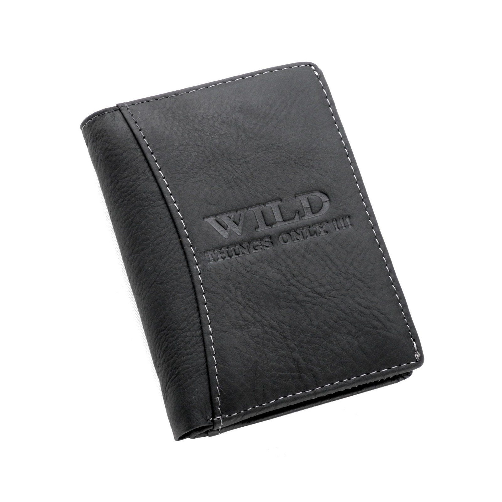 Wild Things Only !!! Geldbörse Wild Things Only - Leder Herren Geldbörse Portemonnaie Geldbeutel Schwarz Petrol