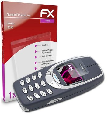 atFoliX Schutzfolie Panzerglasfolie für Nokia 3310, Ultradünn und superhart