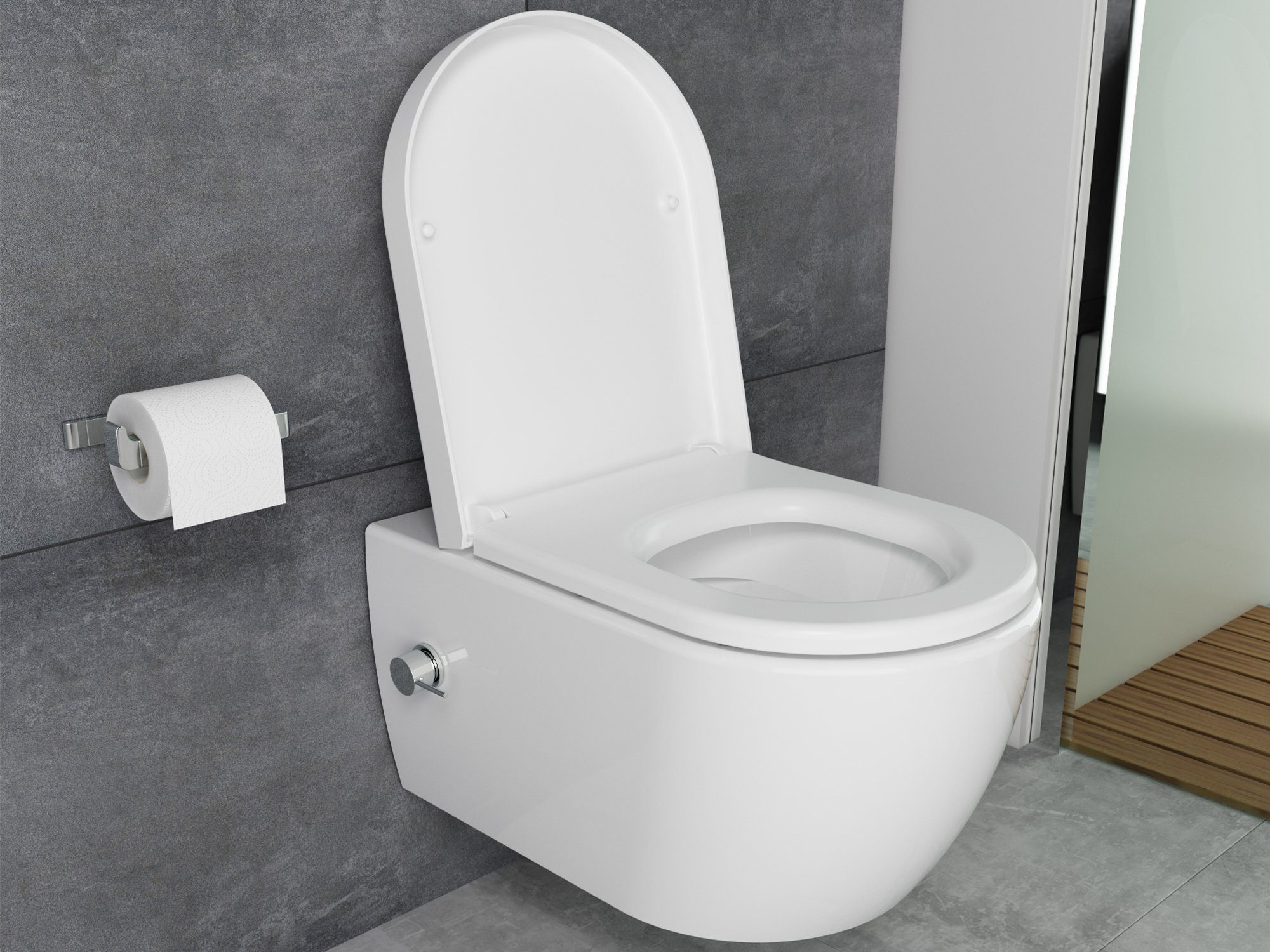 Aqua Bagno Tiefspül-WC »Aqua Bagno, Dusch-WC mit Bidet-Funktion, Taharet«  online kaufen | OTTO