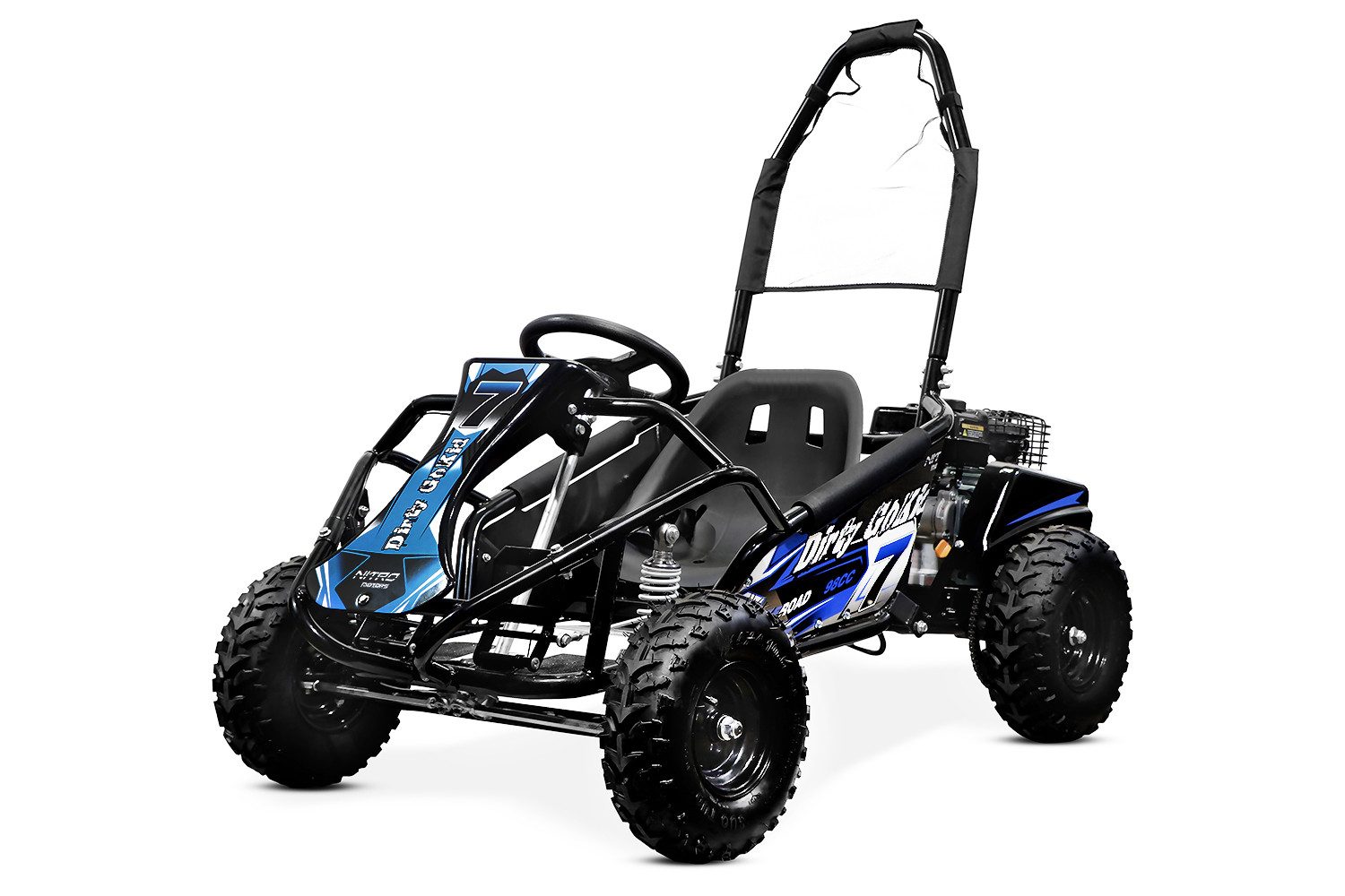 Nitro Motors Quad 98ccm GoKid Dirty Buggy Strandbuggy Automatik Pullstart 6" Kinderbuggy