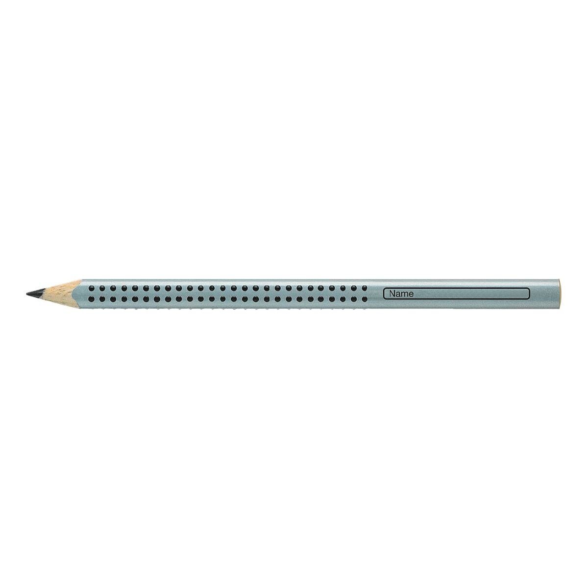 Faber-Castell Bleistift Jumbo Grip, B (weich), Dreikant mit Soft-Grip-Zone