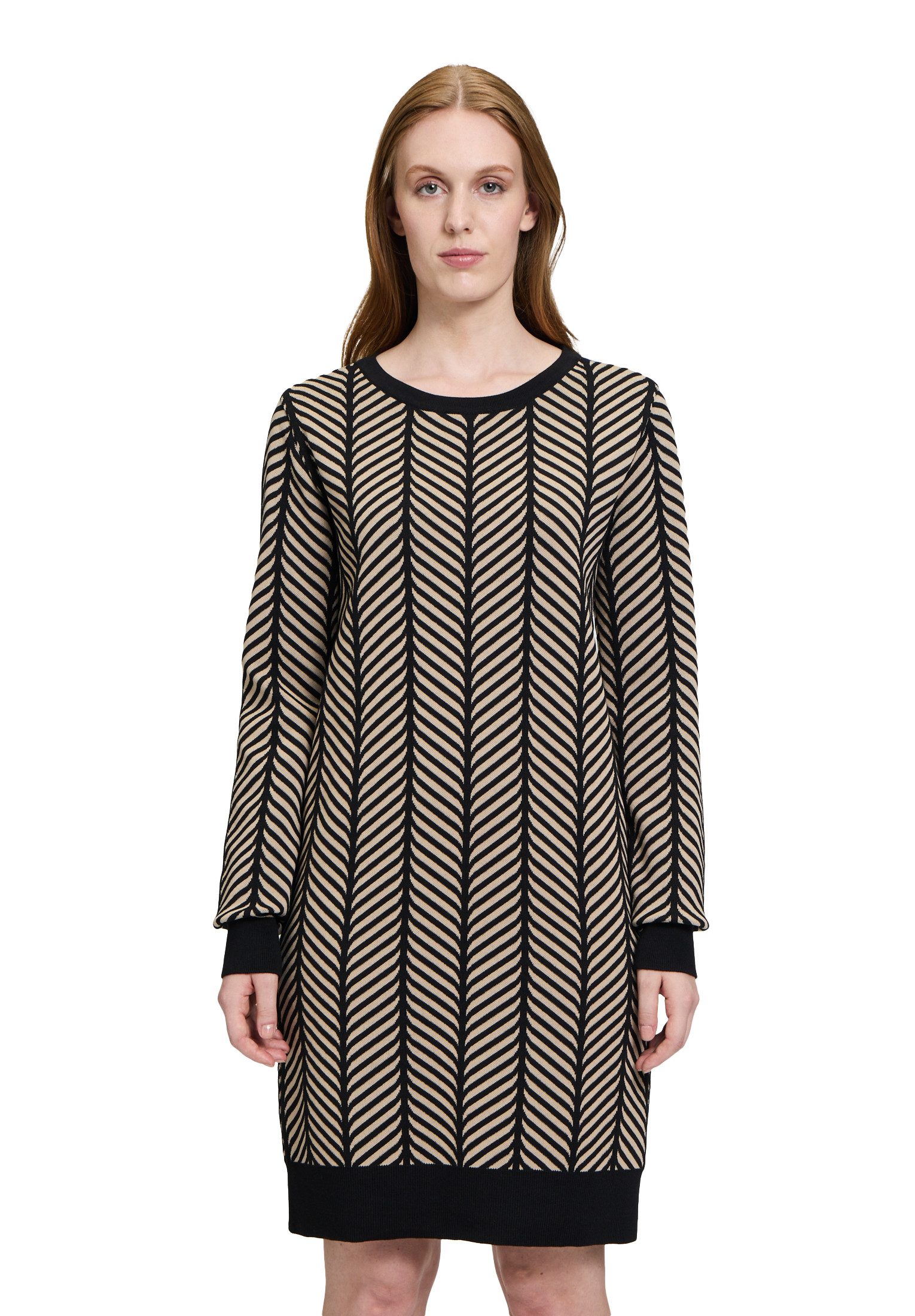 Betty&Co Strickkleid Damen Strickkleid mit Jacquard Jacquard