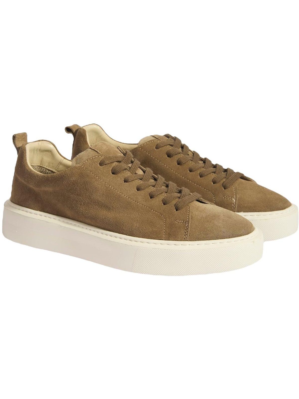 Herren-Slipper – Obermaterial aus Wildleder, Lederfutter, elastische Daunenschuh
