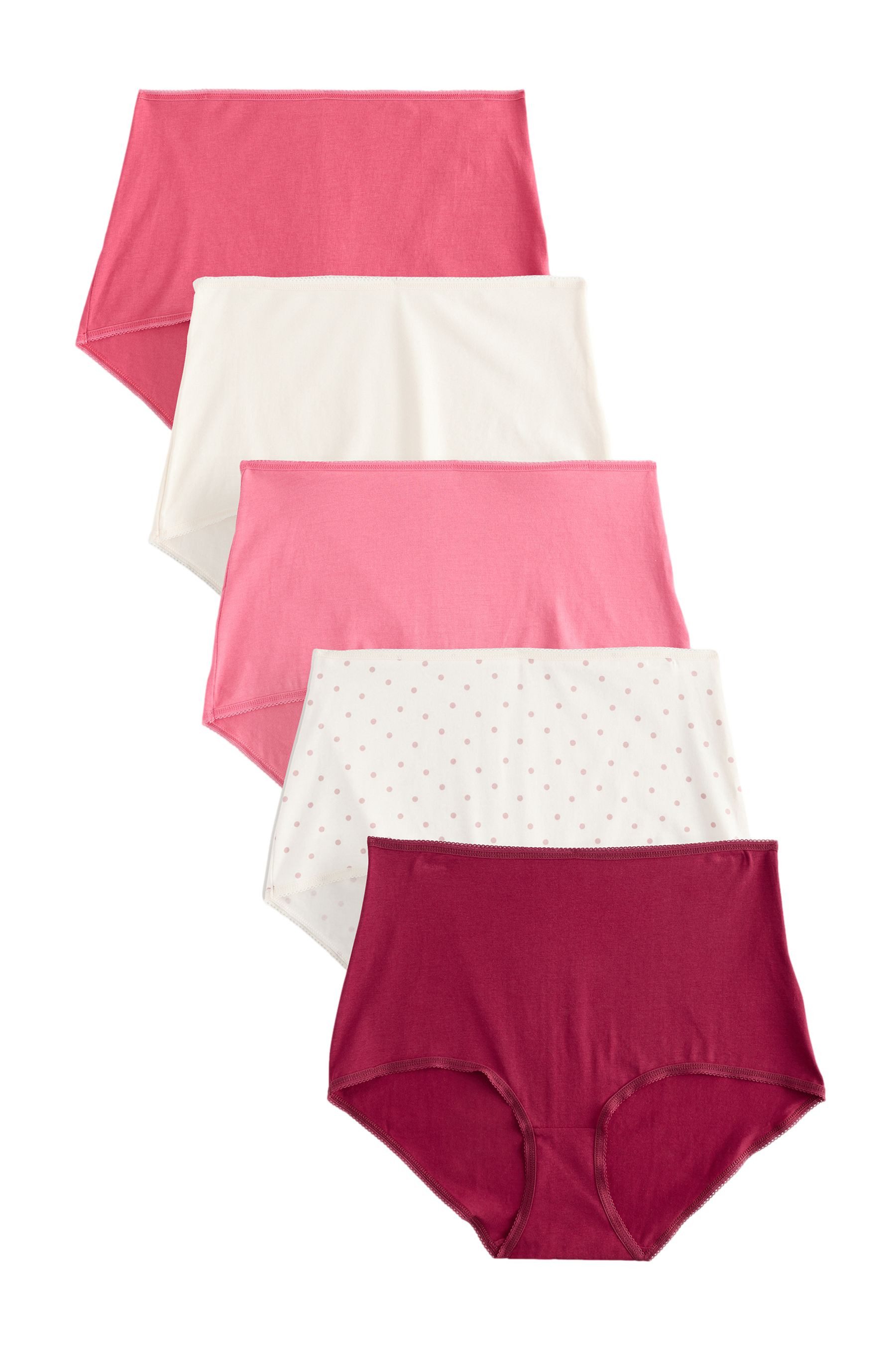 Next Taillenslip Maxi-Slips mit hohem Baumwollanteil, 5er-Pack (5-St)