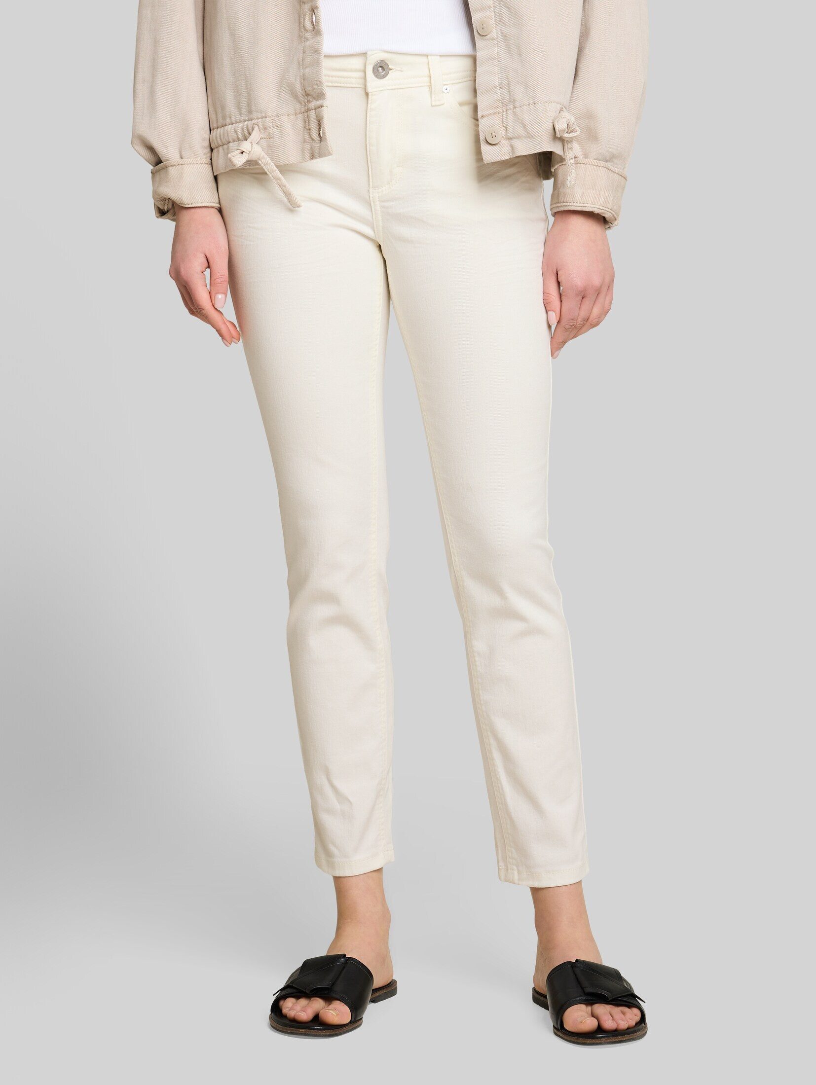 TOM TAILOR Slim-fit-Jeans Jeanshosen TTLENE SLIM CROPPED Jeans