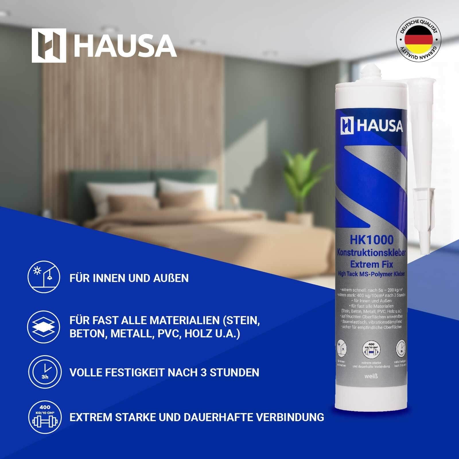 Hausa Klebstoff Konstruktionskleber HK1000, (Innen & günstig online kaufen