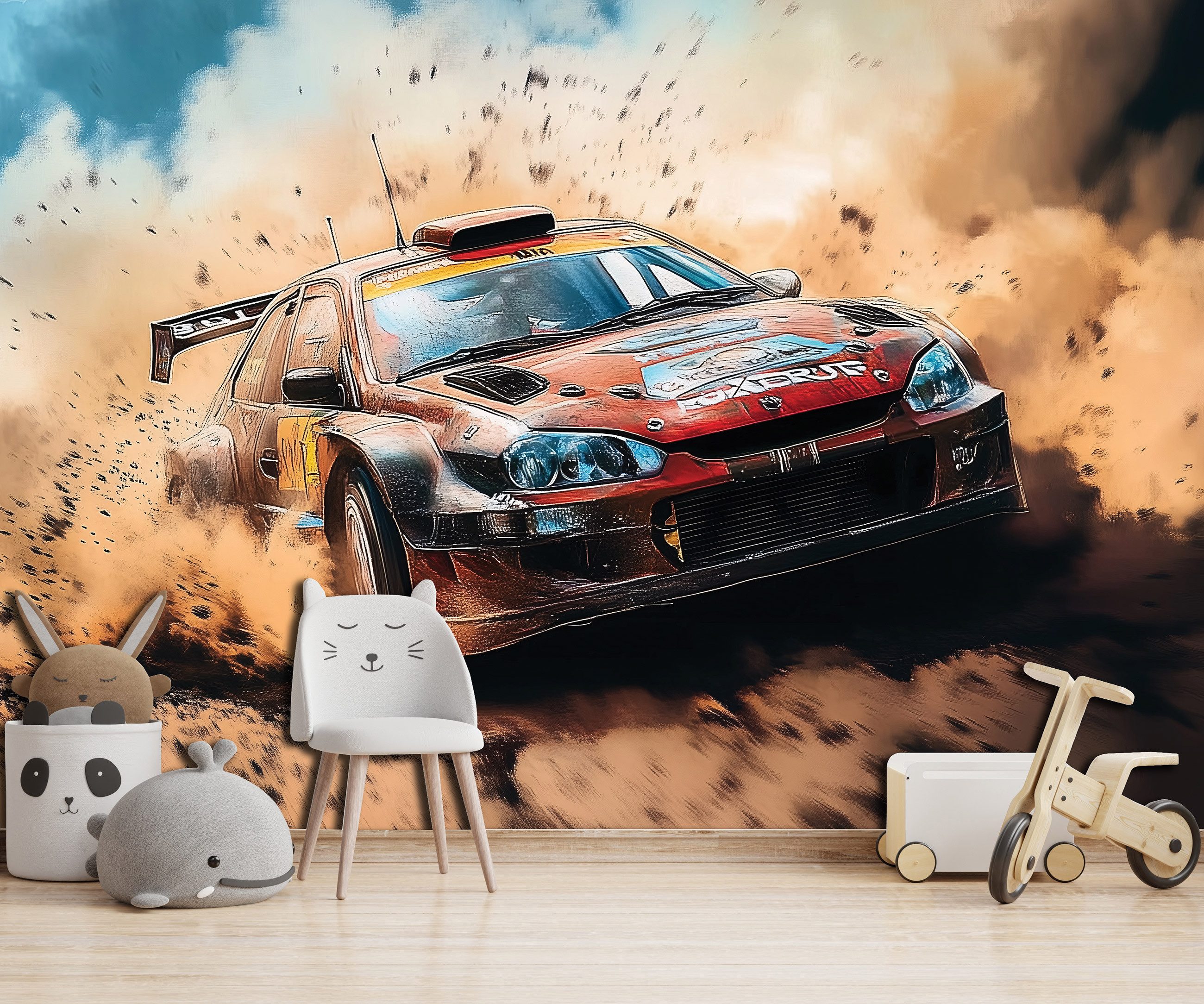 Wallarena Fototapete Kinderzimmer Auto Jungen Sport günstig online kaufen
