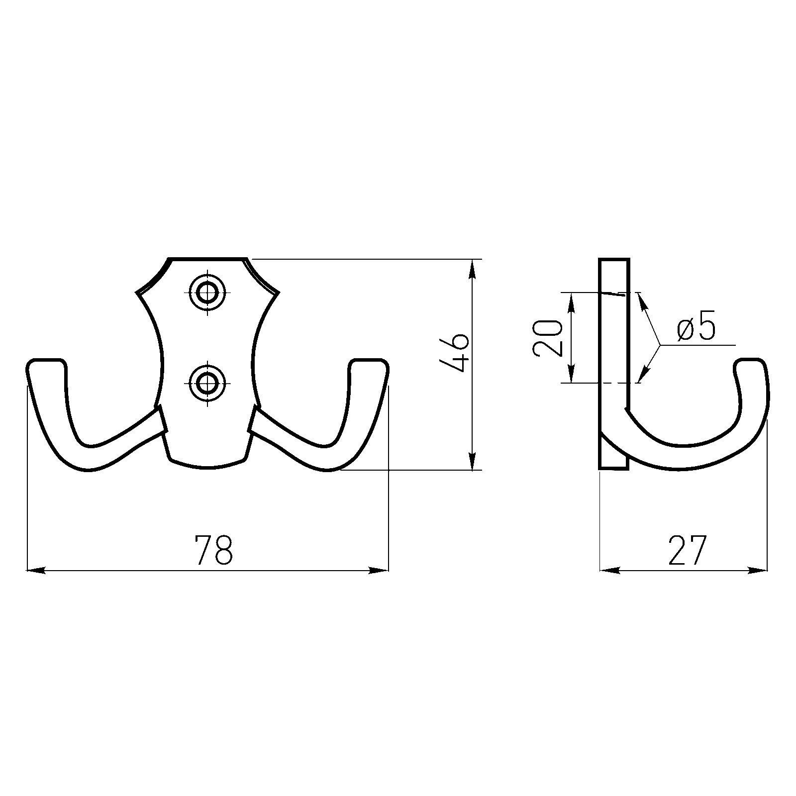 SO-TECH® Garderobenhaken LENA BA 20 mm mit verschiedene Oberflächen und Län günstig online kaufen