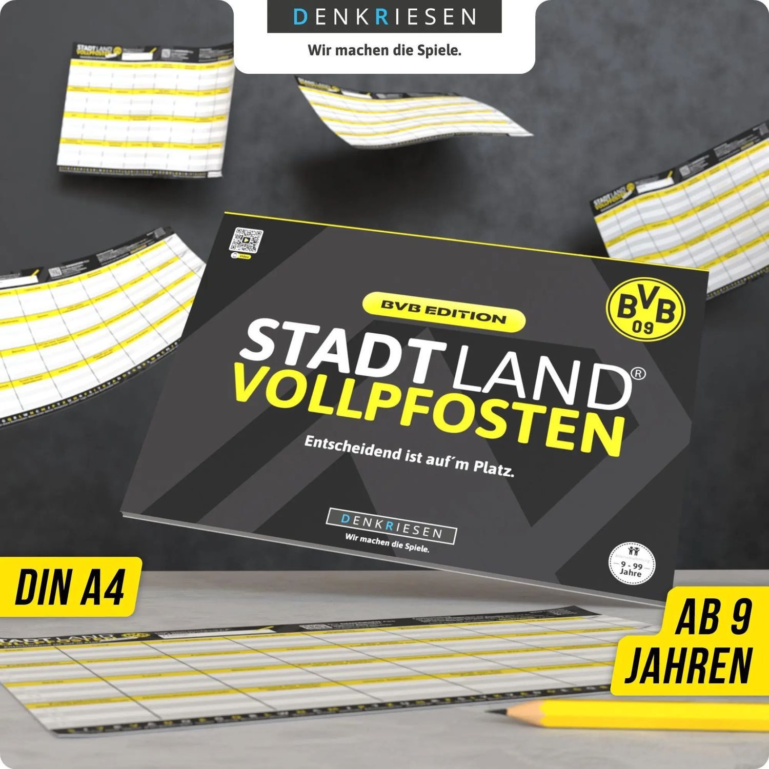 Denkriesen Spiel DENKRIESEN - STADT LAND VOLLPFOSTEN® - BVB EDITION - "Entscheidend...
