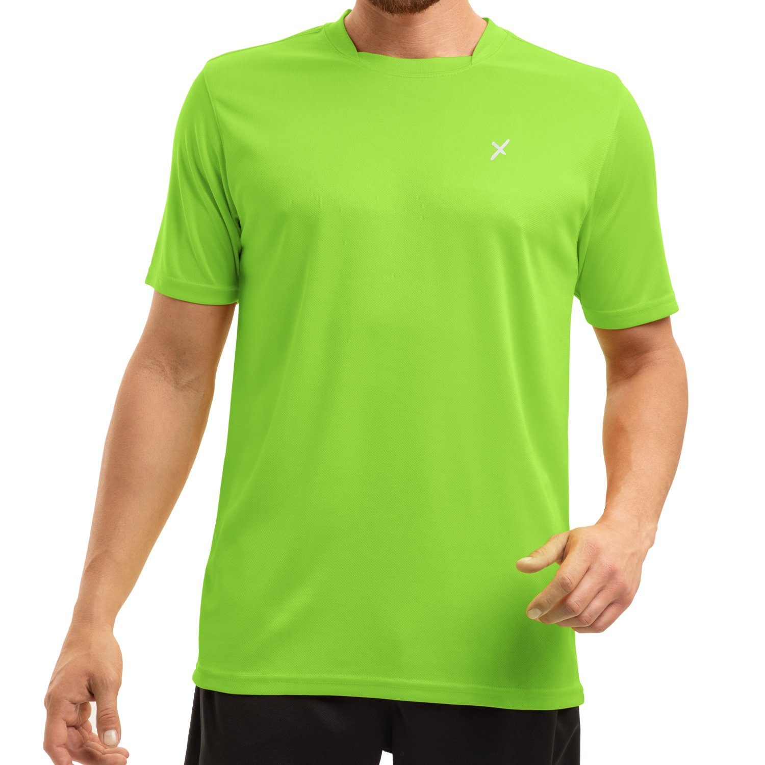 Collection Trainingsshirt Sportswear T-Shirt Shirt Fitness Grün piqué CFLEX Herren Sport