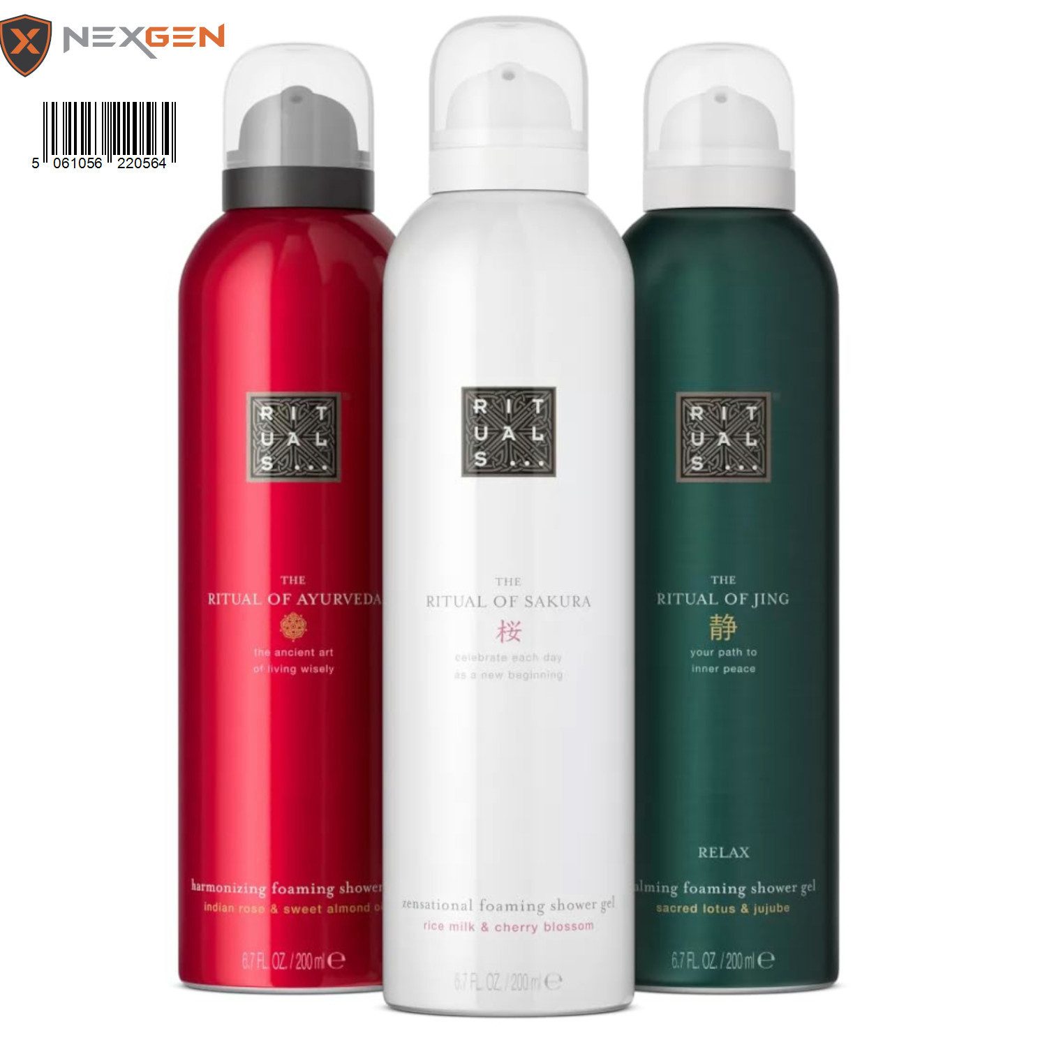 Rituals Duschgel von Ritual of Sakura, Ayurveda und Jing Vorteilspack 3x200ml