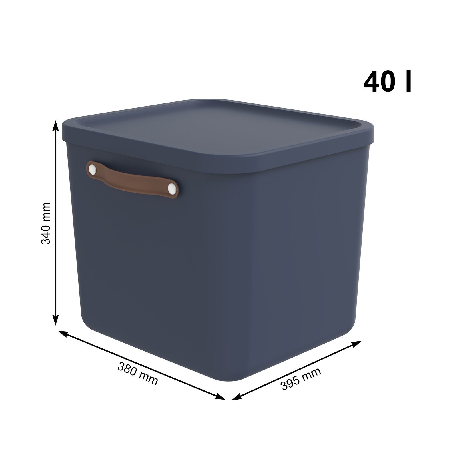 ROTHO Aufbewahrungsbox 2er-Set Aufbewahrungskiste 40l (Aufbewahrungsset, günstig online kaufen