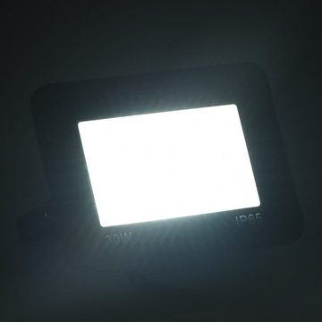 vidaXL Flutlichtstrahler LED-Fluter 2 Stk. 30W Kaltweiß