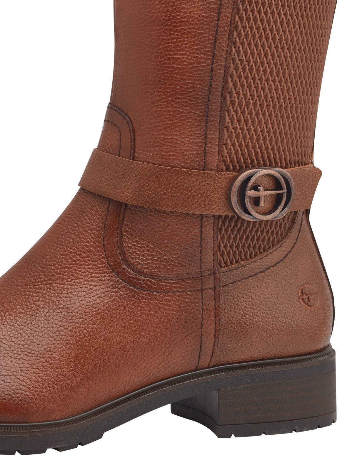 Tamaris Stiefel Blockabsatz, Langschaftstiefel mit XS-Schaft und Stretchfunktion