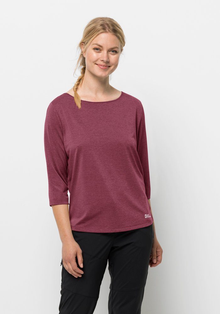 Jack Wolfskin Funktionsshirt JWP 3/4 sangria-red T W