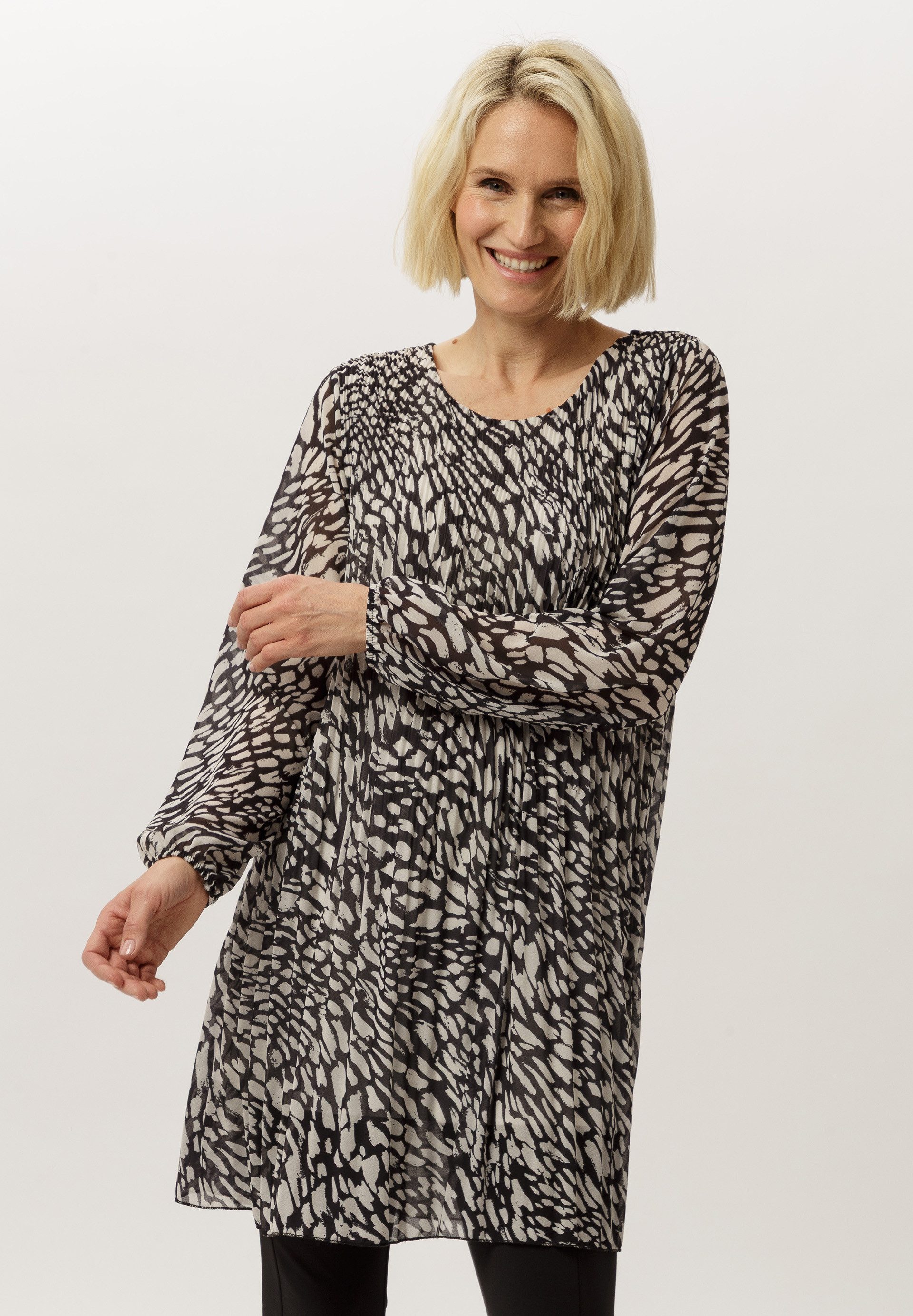 FRANK WALDER Midikleid mit Plisseefalten günstig online kaufen