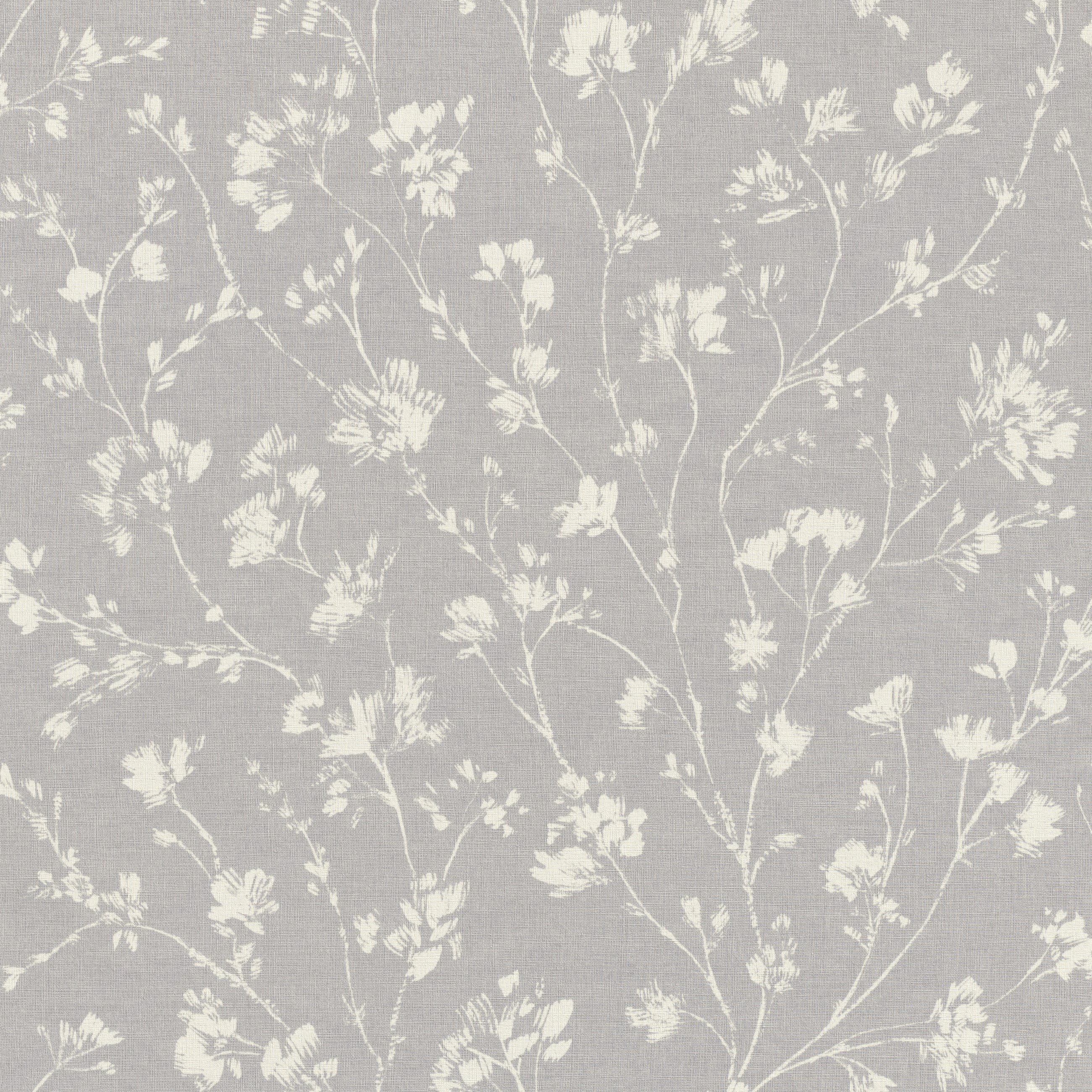 Rasch Vliestapete, strukturiert, Blumen, (1 Rolle, 1 St), Blumenmuster