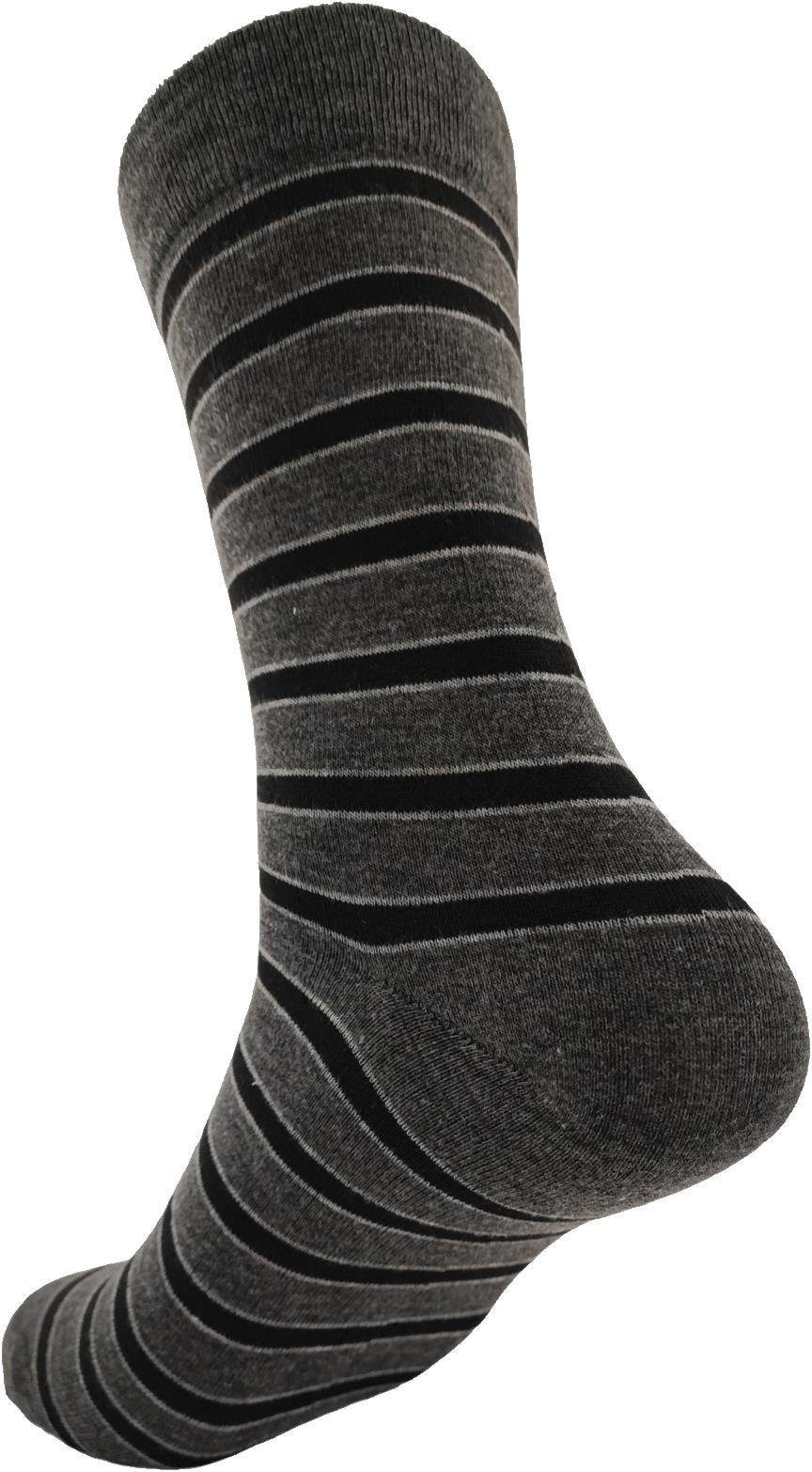 Muster (12-Paar) Basicsocken 12 Mix2 klassischer Freizeit Sport EloModa Herren Socken Paar Form