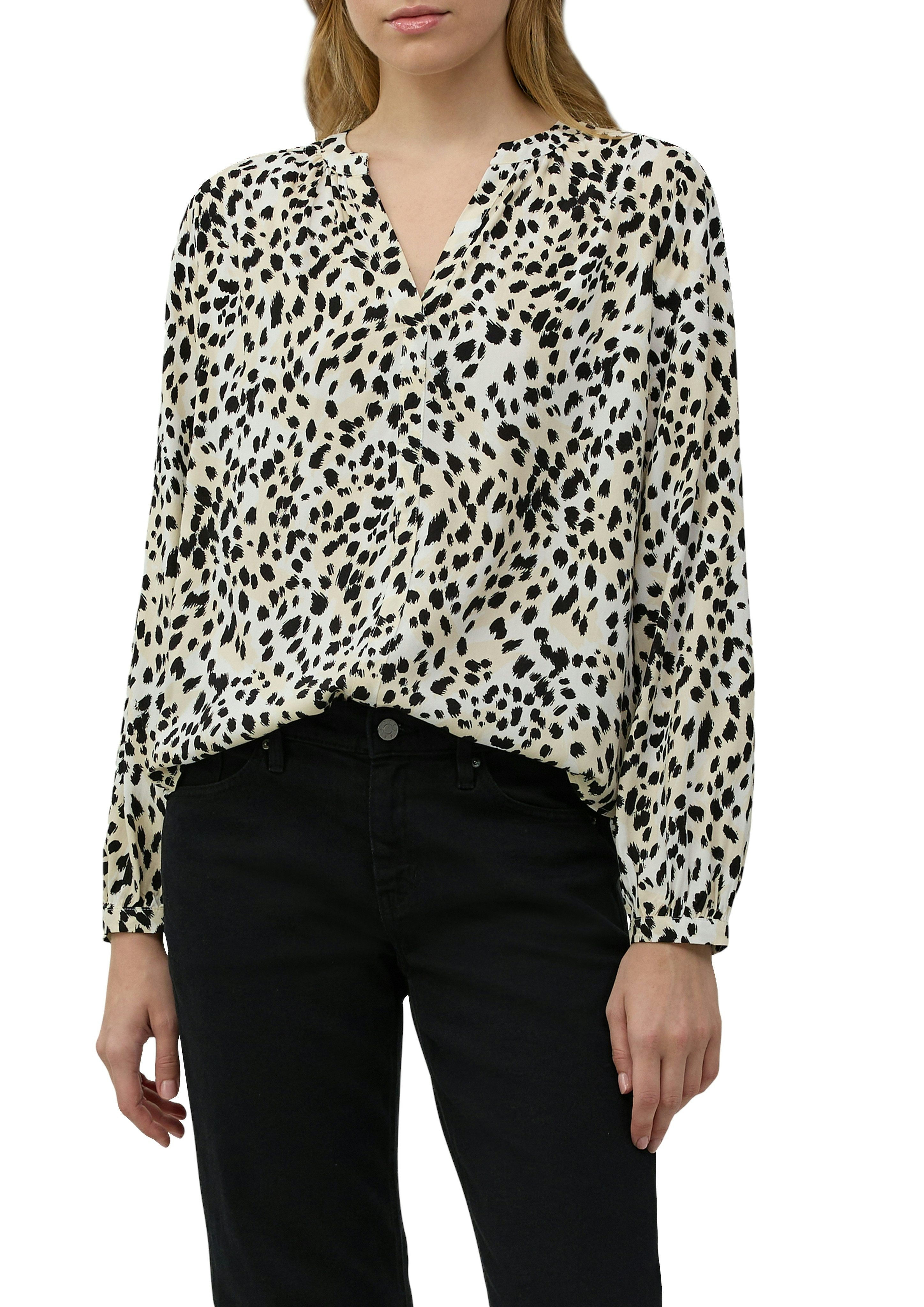 s.Oliver Klassische Bluse mit All-Over Print