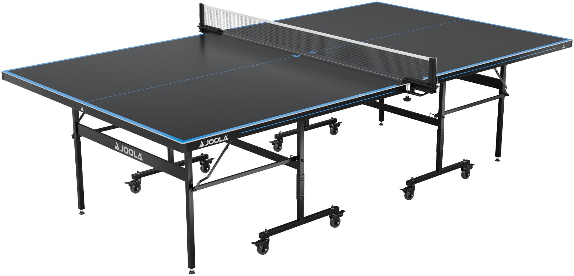 Joola Tischtennisplatte Outdoor J100A (Packung), wetterfest, klappbares Untergestell, inkl. Netz
