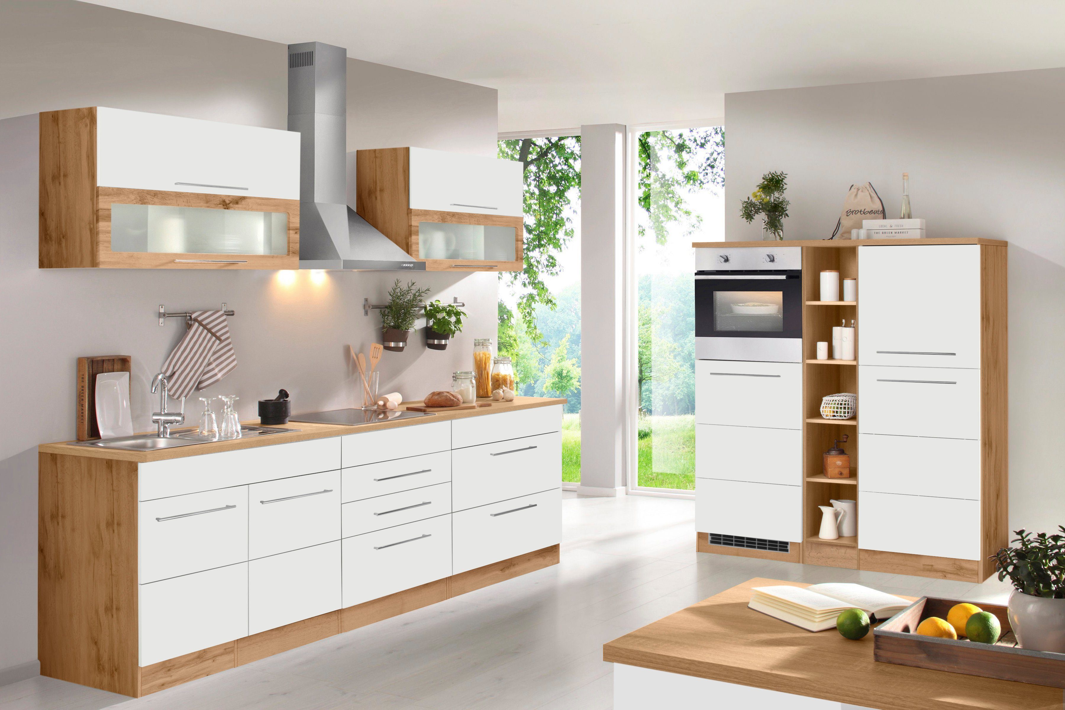 KOCHSTATION Küchenzeile KS-Wien, Breite 430 cm, wahlweise mit E-Geräten und günstig online kaufen