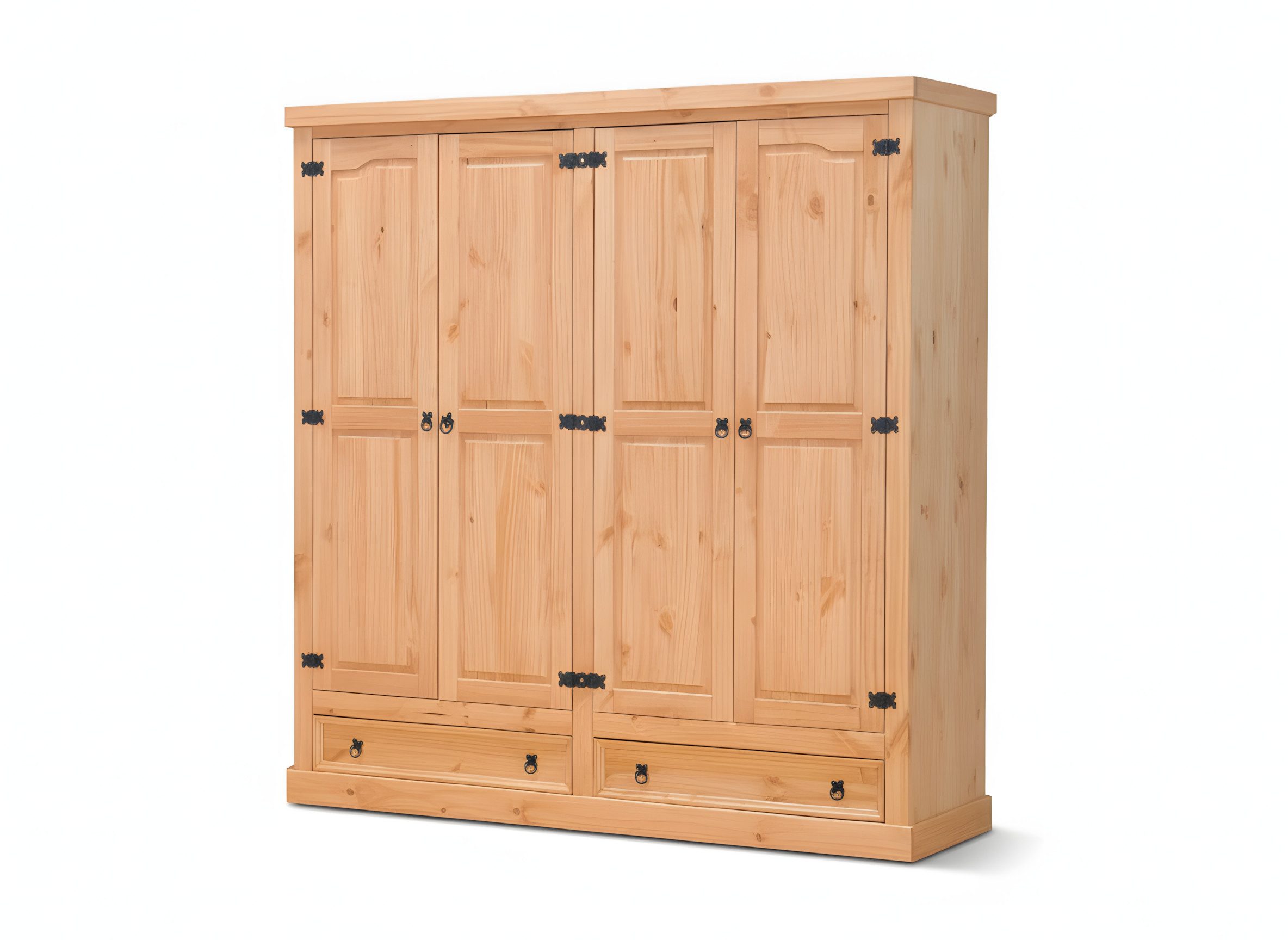 ebuy24 Kleiderschrank New Mexico Kleiderschrank 4-Trg. mit 2 Schubladen (1-St)