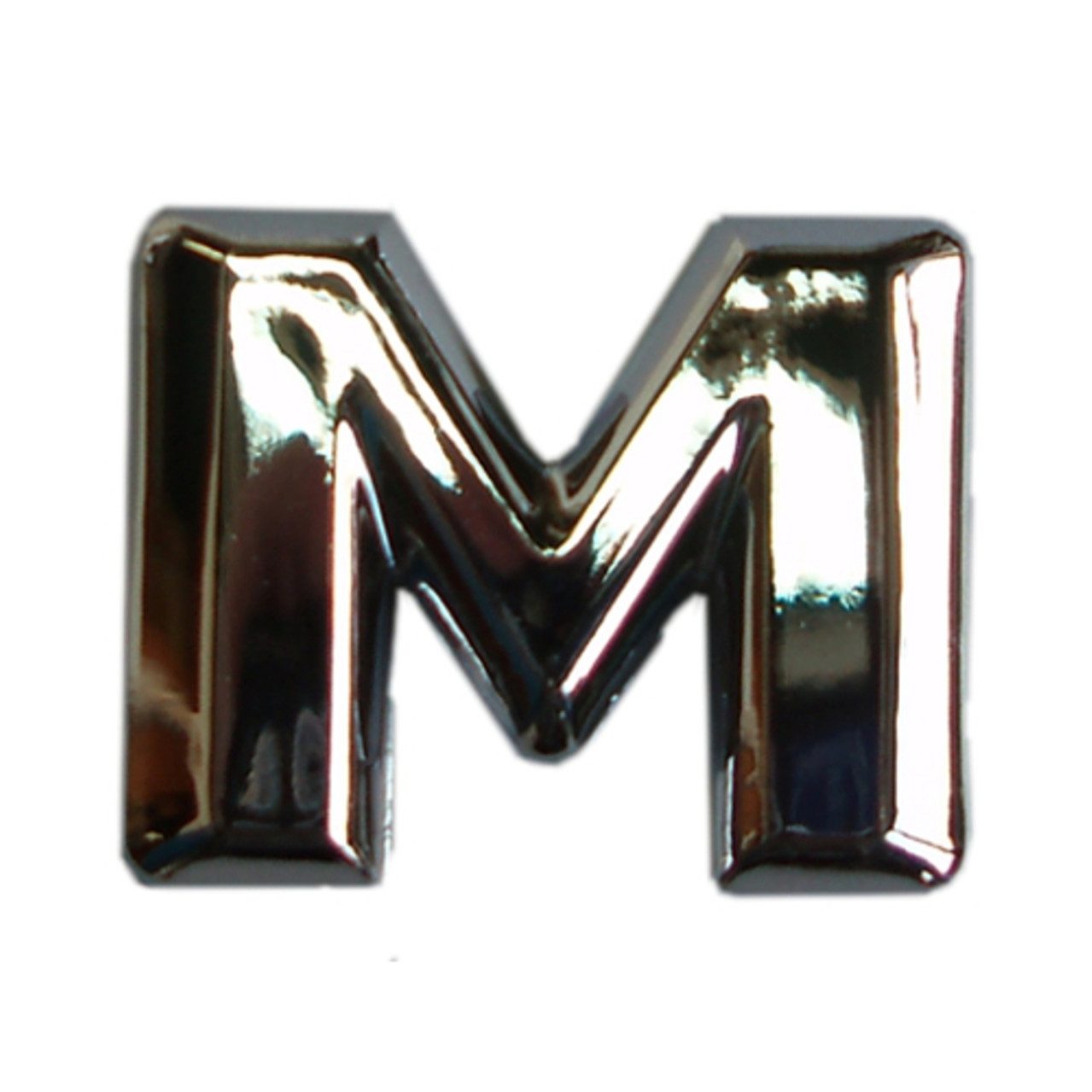 Aufkleber Hermann Schütz 3D-Relief-Chrome-Buchstabe M