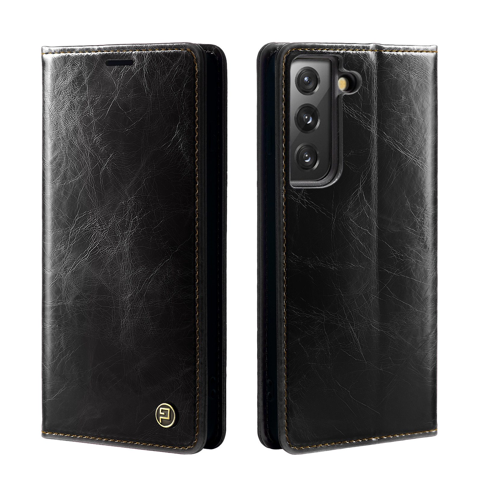Tec-Expert Handyhülle Tasche Hülle für Samsung Galaxy S23 6.1 Zoll, 6.1, Cover Klapphülle Case mit Kartenfach RFID Schutz aufstellbar