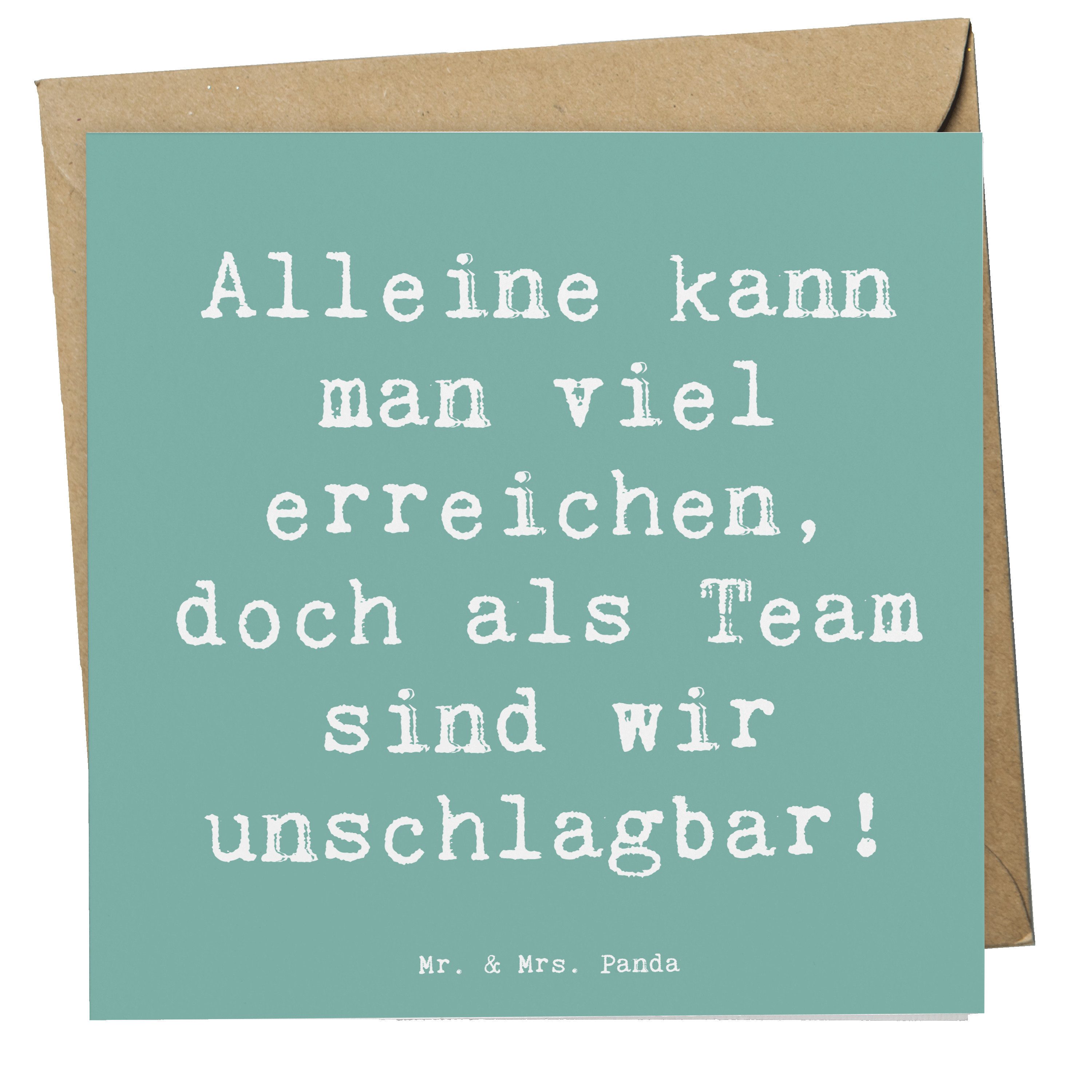 Grußkarte Im Team zusammenarbeiten - Meeresbrise - Geschenk, kollegiale Unterst
