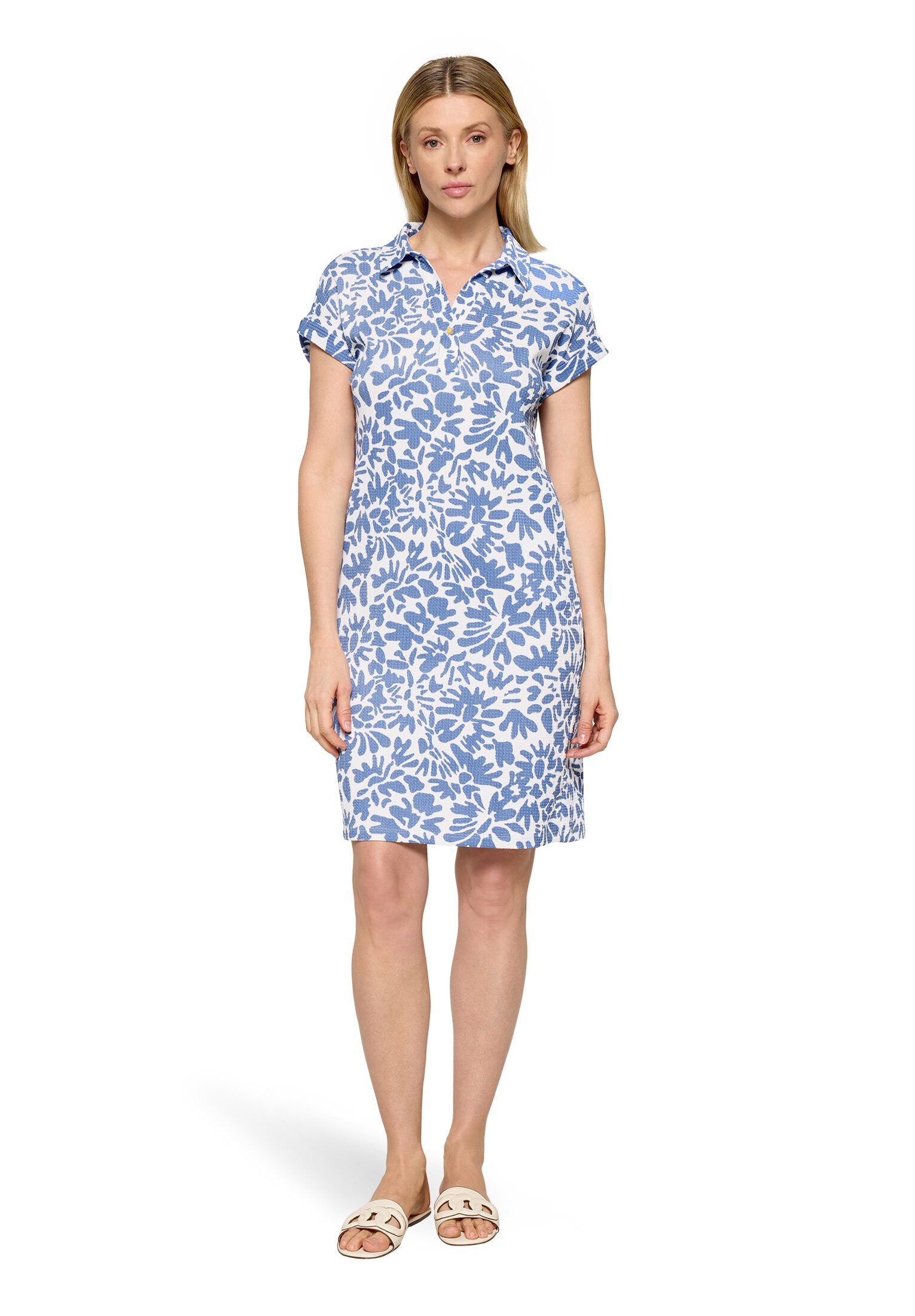Cartoon Druckkleid Damen mit überschnittenen Ärmeln