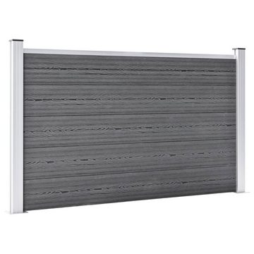 vidaXL Gartentor Gartenzaun WPC 526x106 cm Grau