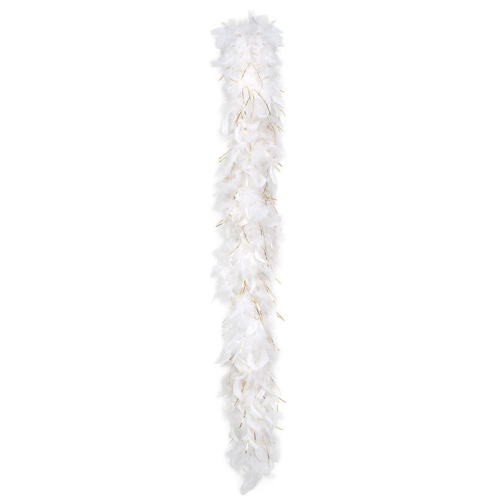 Boland Kostüm Federboa 50g Federschmuck 180 cm Partyschmuck, mit echten Federn - ein glamouröses Accessoire