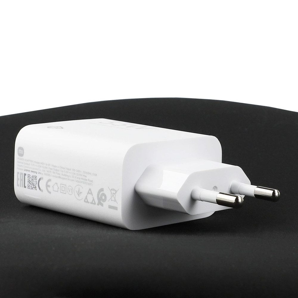 Xiaomi Xiaomi 33W USB A Ladegerät mit 3A USB C Kabel Weiß Smartphone-Ladegerät – Bild 4 von 5