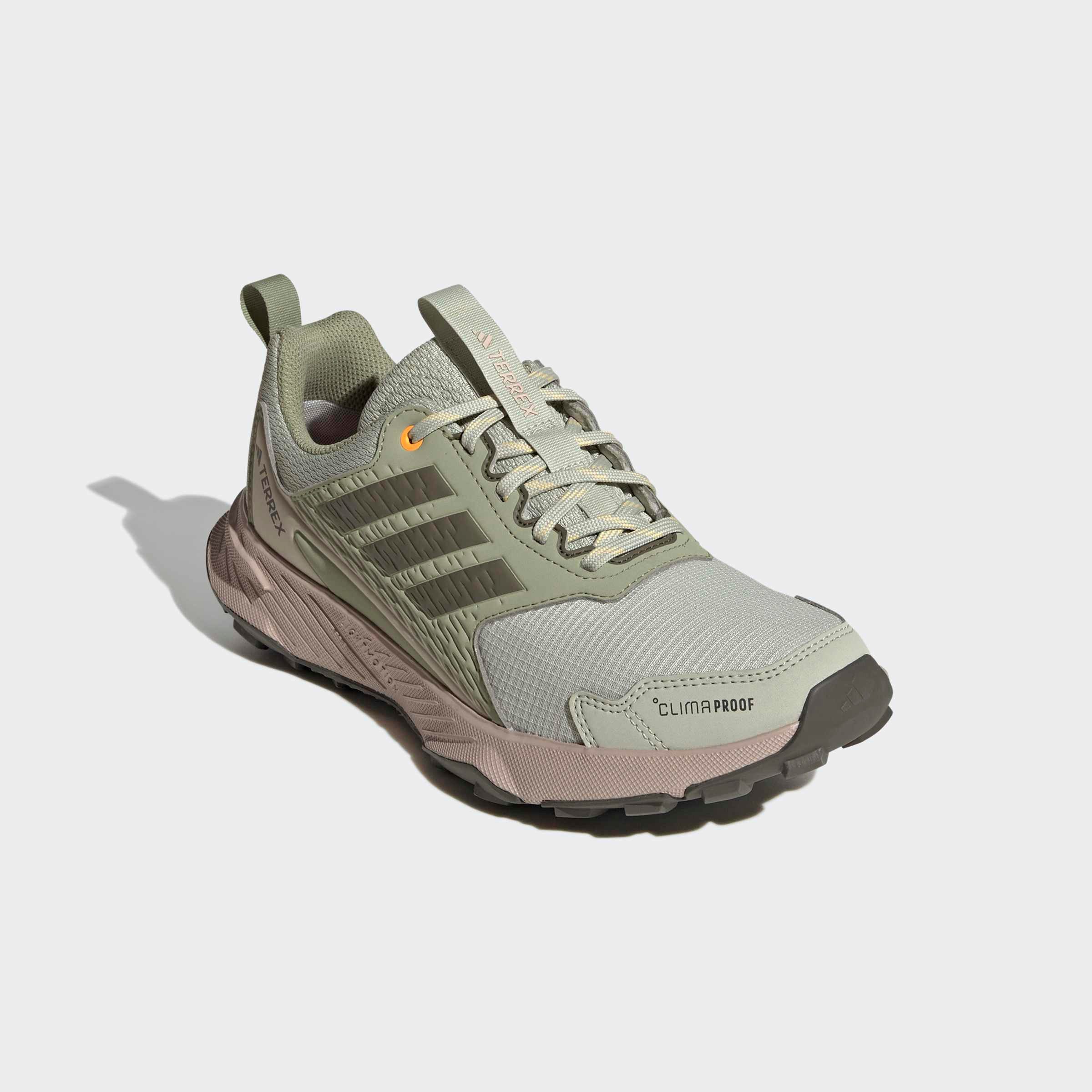 Tent Green / Olive Strata / Lucid Tangerine