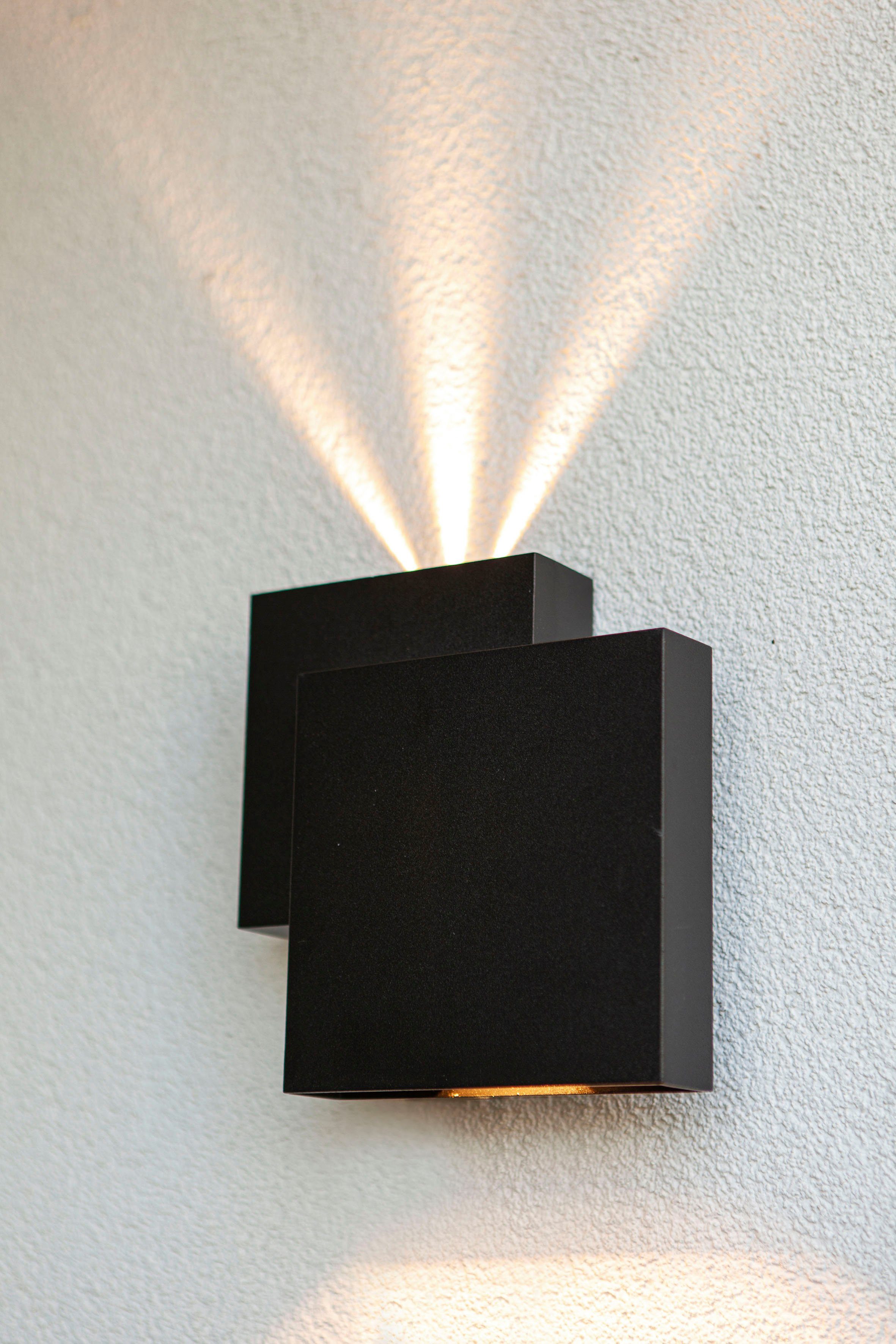 LUTEC LED Außen-Deckenleuchte fest Indirektes & RIALTO, Design, direktes LED Licht integriert, einzigartiges