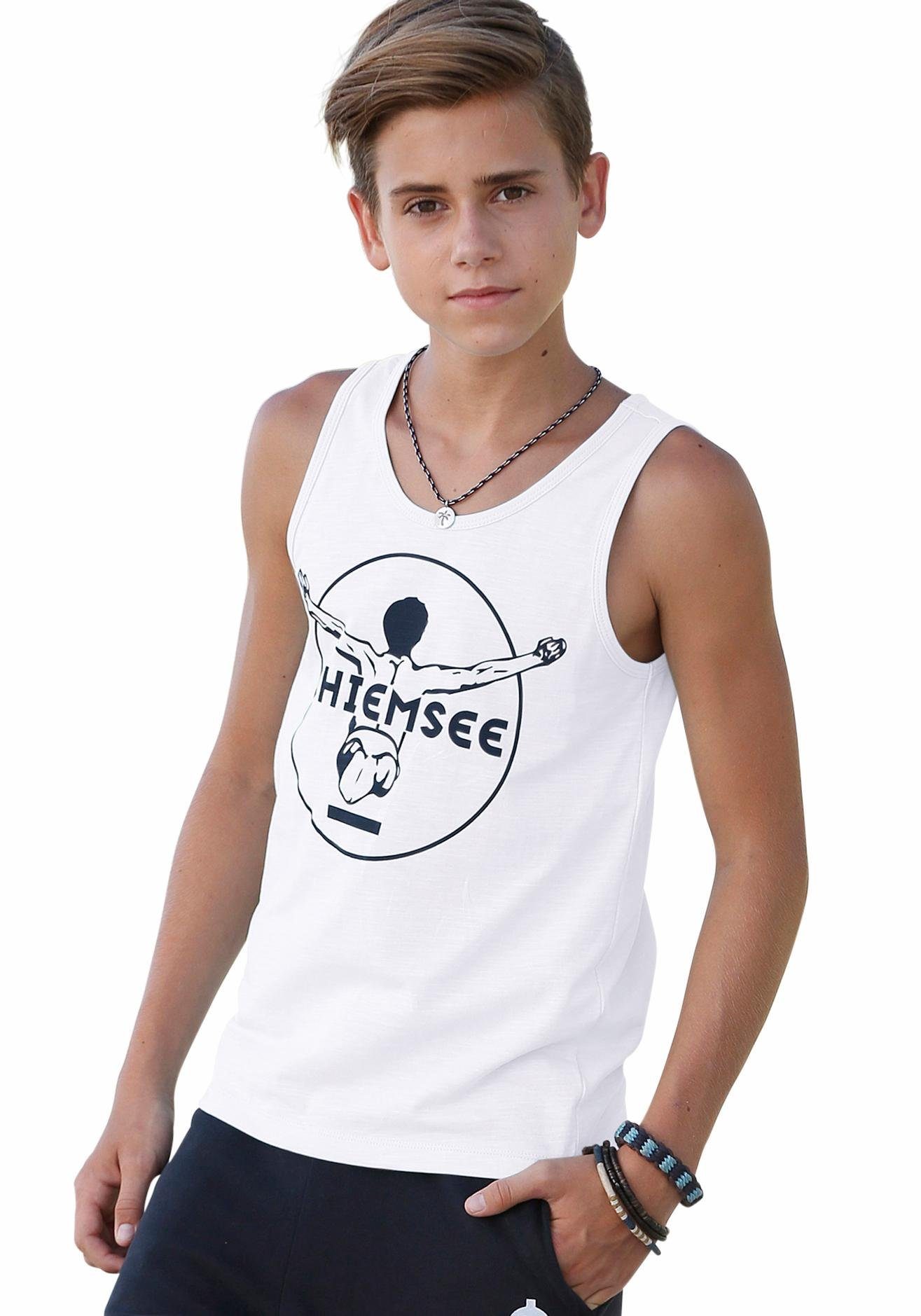 Chiemsee Tanktop BASIC mit Logo-Druck in Kontrast