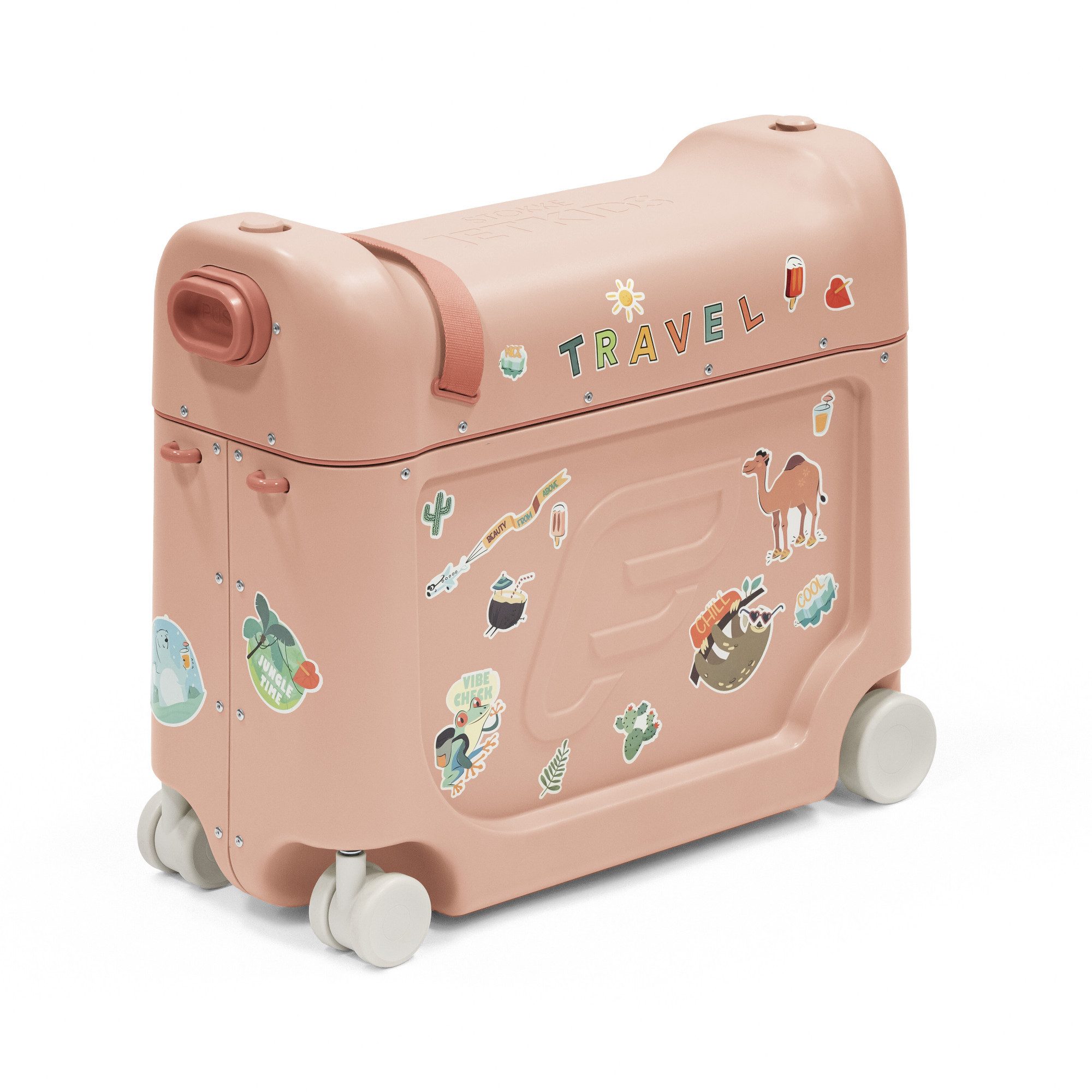 Stokke Kinderkoffer JetKids BedBox Aufsitzkoffer mit Bettfunktion, 4 Rollen, Als Handgepäck zulässig