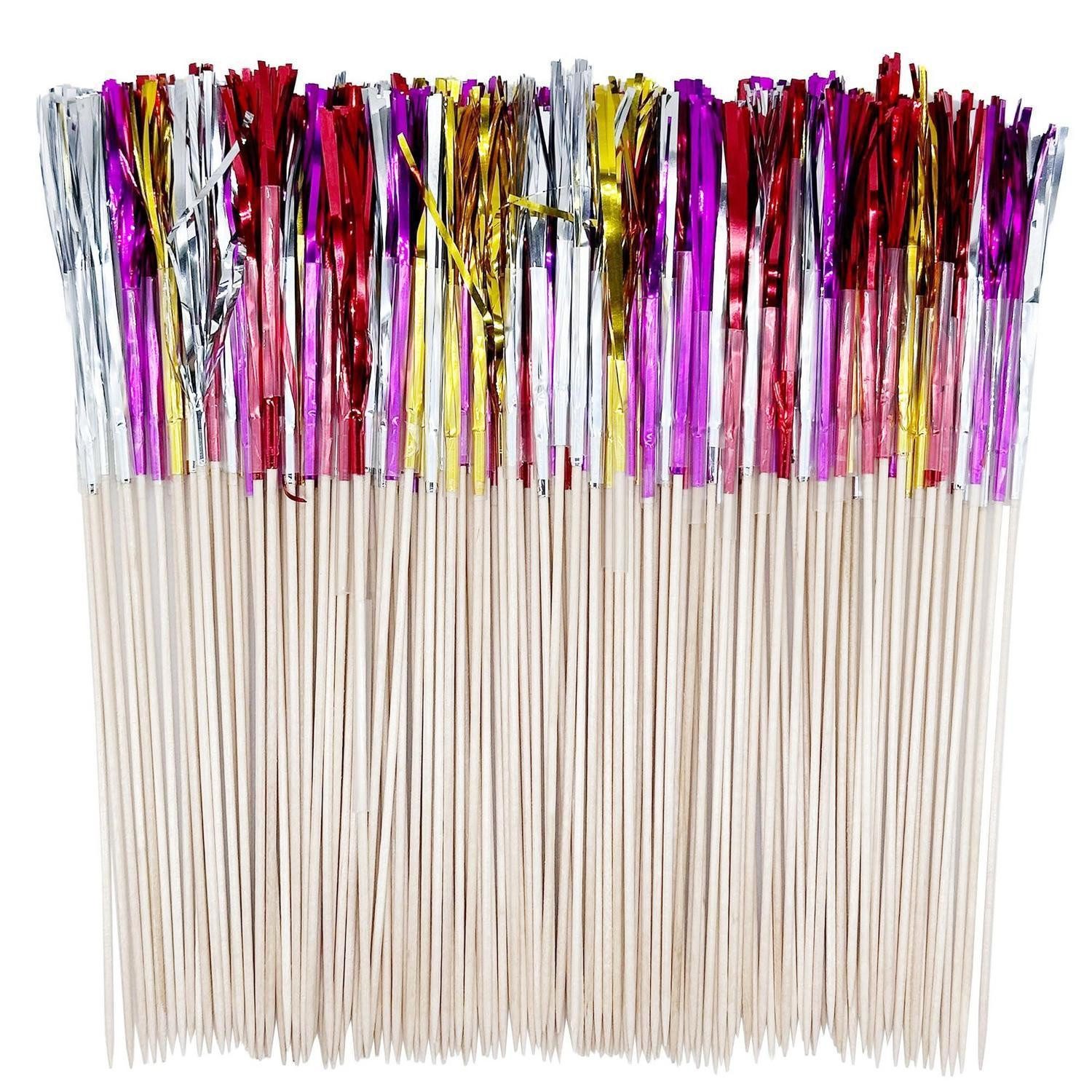 LuxusKollektion Partyspieße Feuerwerk Sticks 10cm Kuchen Deko Party Weihnachtsdeko 400