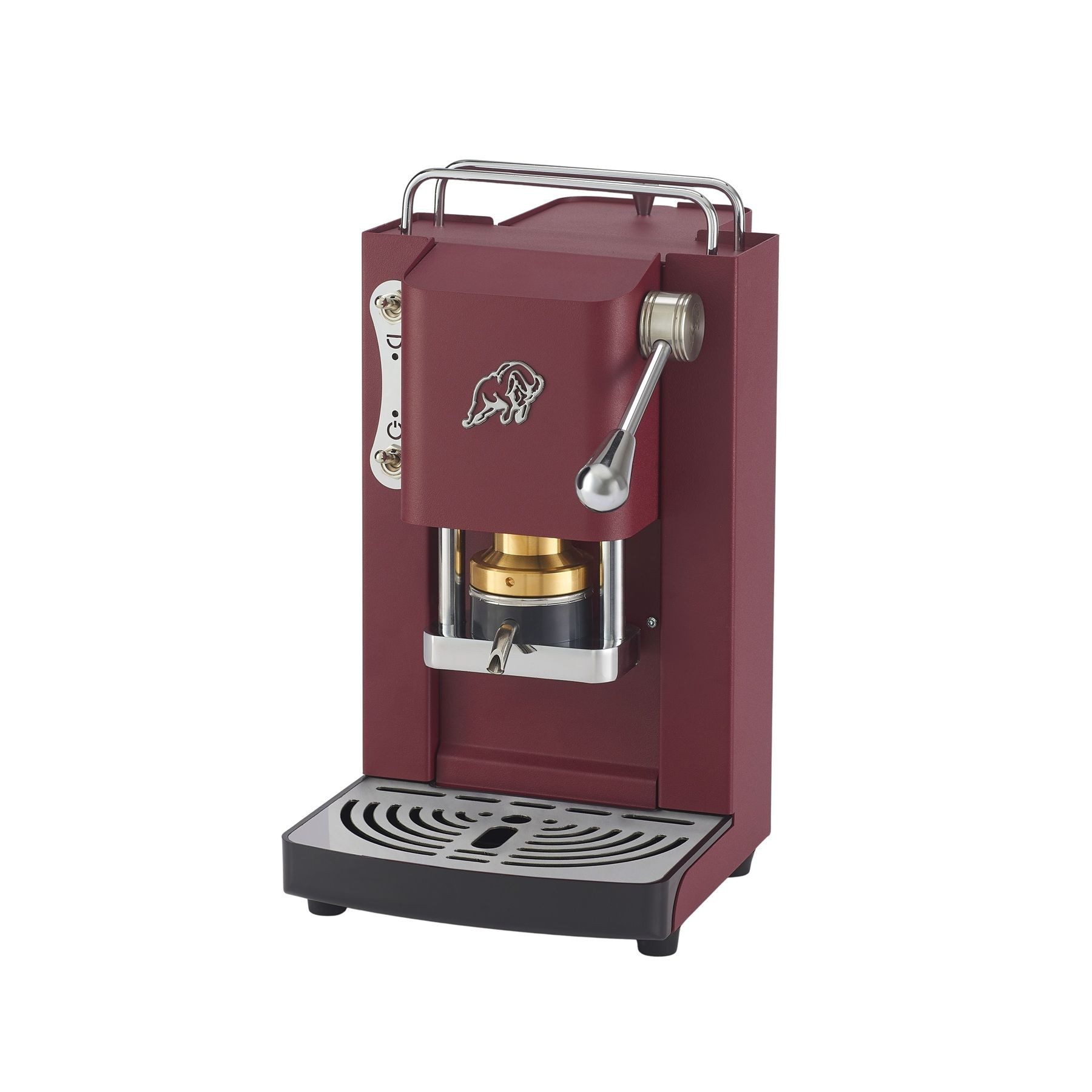 Faber Coffee Machines Espressomaschine Pro Essential Chrom Kaffeepadmaschine, 44mm ESE Pads, Chrom-Details mit hochwertigem 3D-Logo