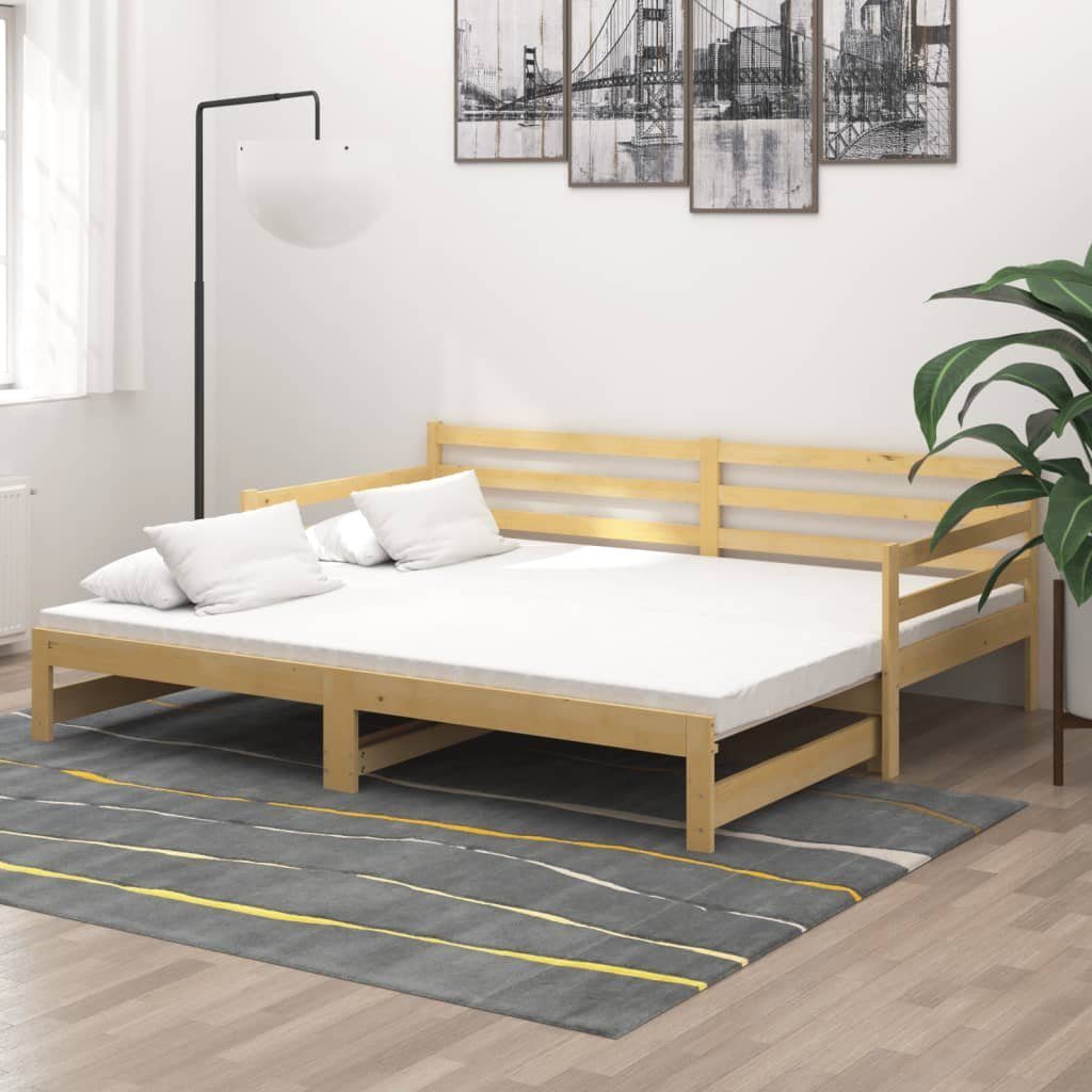 Lattenrost, »Tagesbett Ausziehbar Schwarz Massivholz Kiefer 2x(90x200) cm«,  vidaXL online kaufen | OTTO