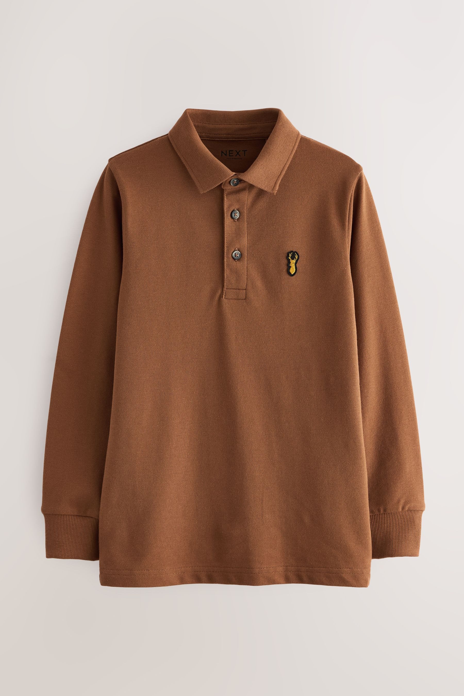 Next Langarm-Poloshirt Langärmeliges Polo-Shirt (1-tlg)