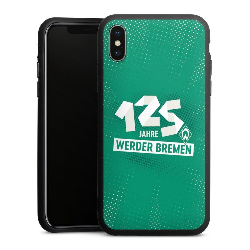 DeinDesign Handyhülle 125 Jahre Werder Bremen Offizielles Lizenzprodukt, Apple iPhone X Silikon Hülle Premium Case Handy Schutzhülle