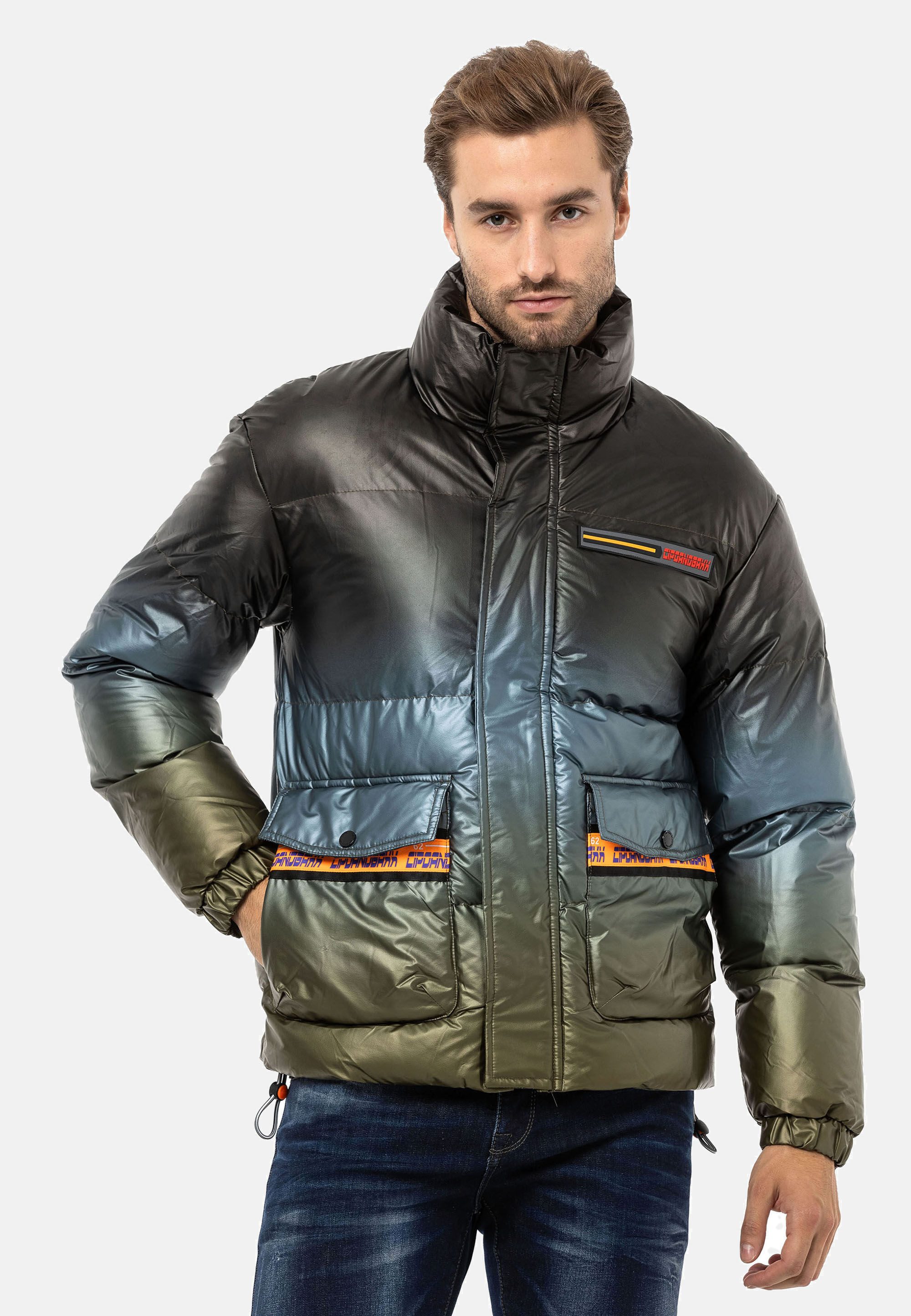 Cipo & Baxx Winterjacke Jacke mit Farbverlauf-Muster günstig online kaufen