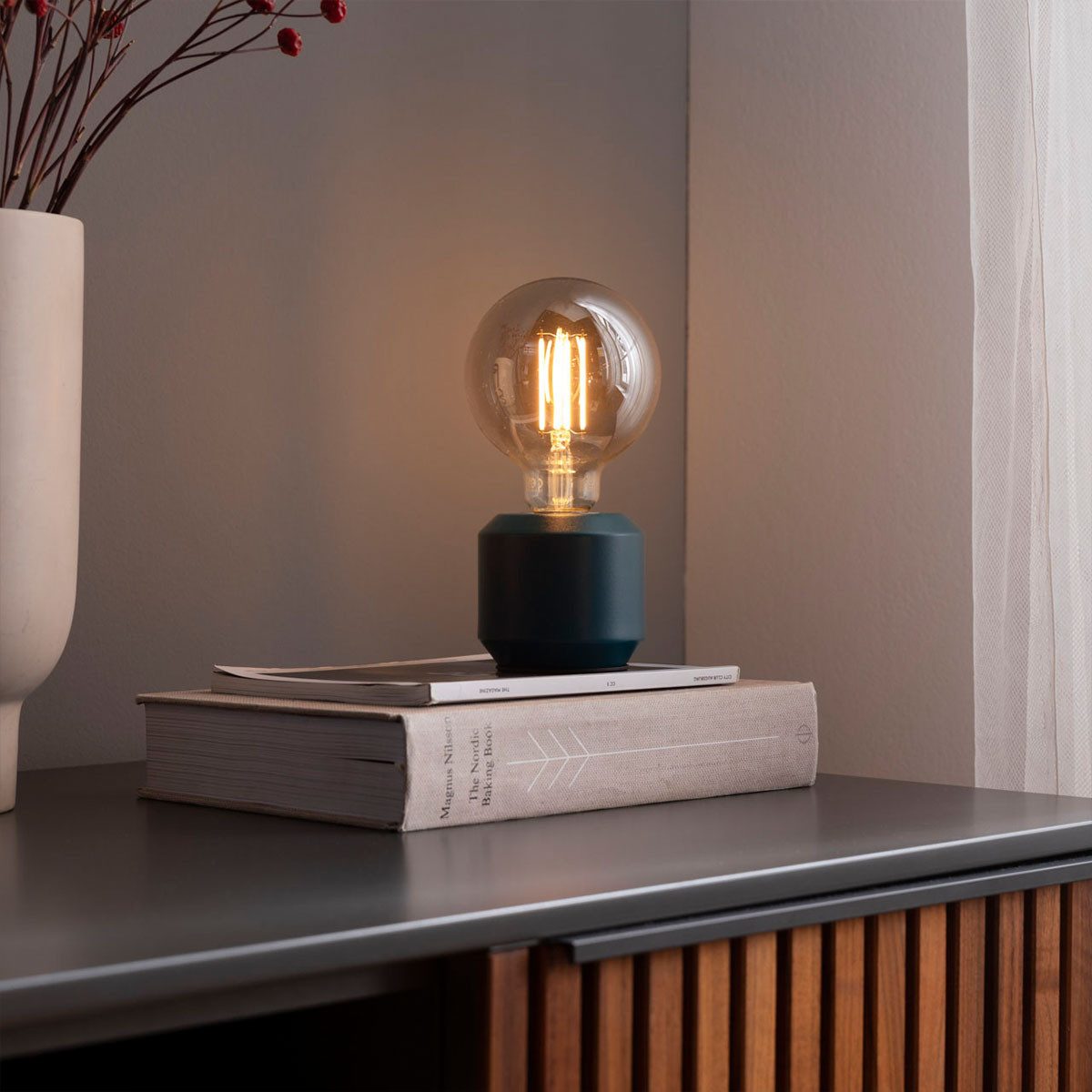 Mawa Design Tischleuchte MAWA Oskar dim Dimmbare Design-Tischleuchte, LED wechselbar, Tischlampe dimmbar, E27 Fassung