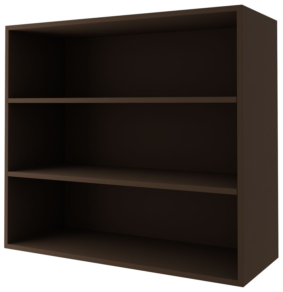 Feldmann-Wohnen Klapphängeschrank Florence (W3/90, 2-türig, 2 Einlegeböden, 1-St., puristische, grifflose Optik, lackierte Fronten, B/T/H 90x32,5x72cm) Lava / RAL 6013 schilfgrün matt