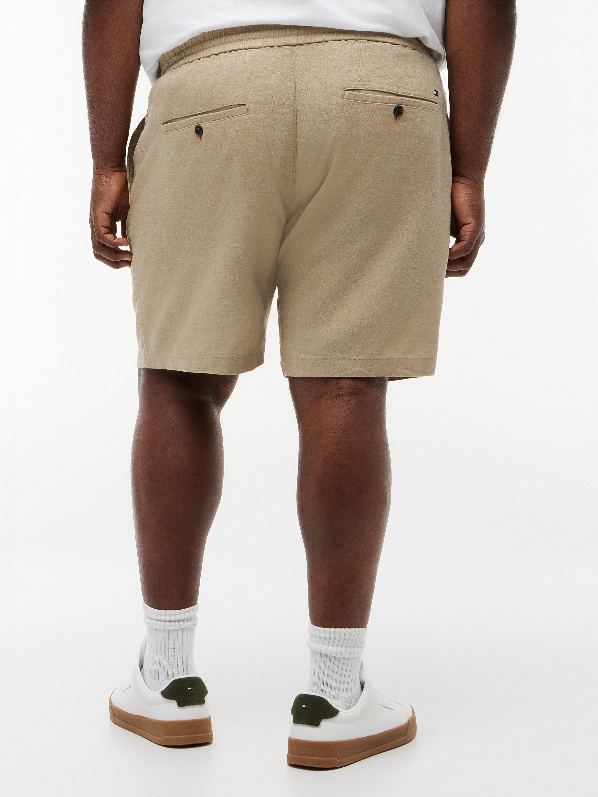 Tommy Hilfiger Big & Tall Chinoshorts BT-DOVER Große Größen, aus Leinenmix, regular fit, elastischer Bund