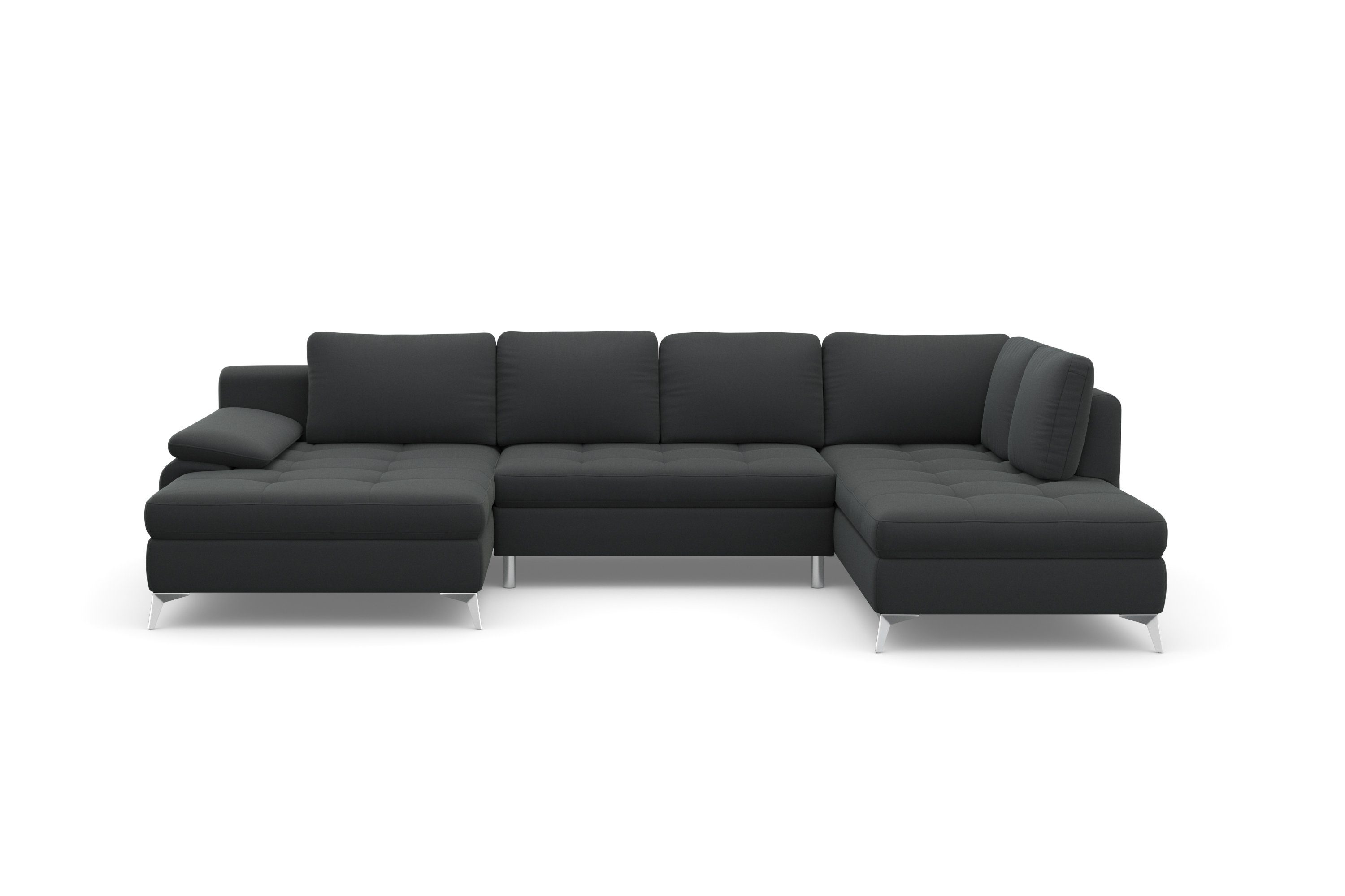 sit&more Wohnlandschaft Latigo U-Form, mit Recamiere, wahlweise mit Bettfunktion und Bettkasten